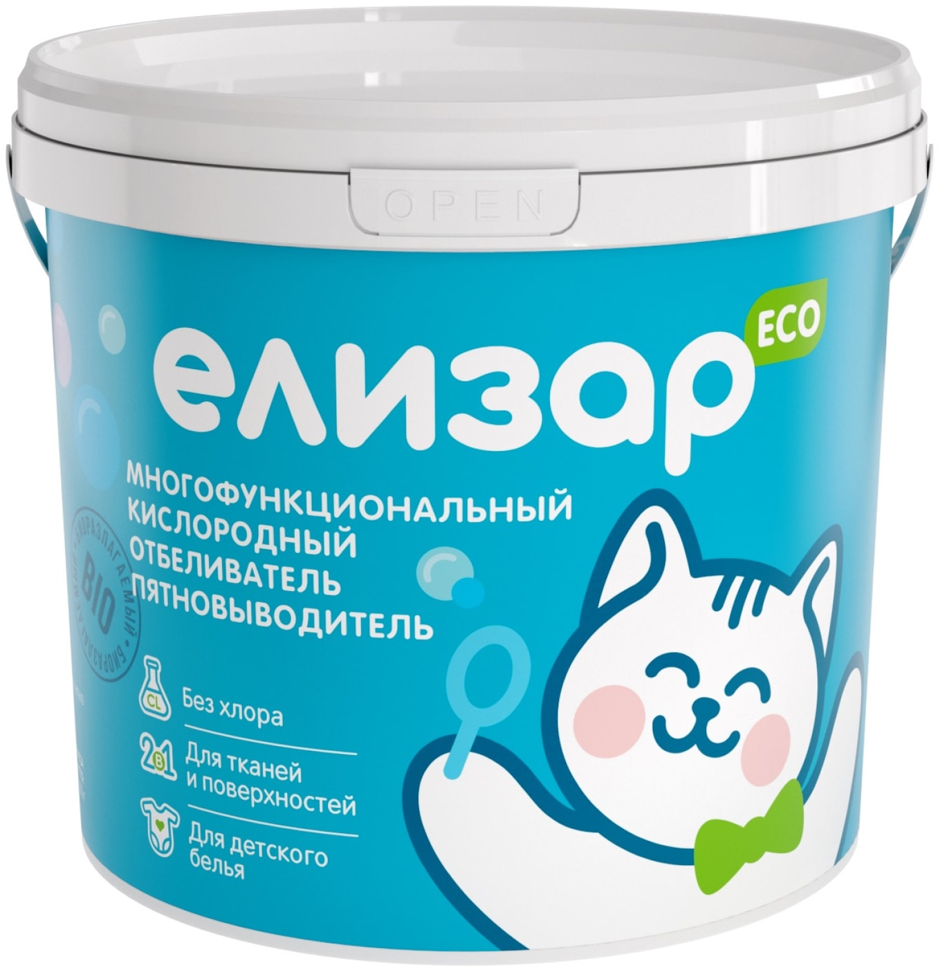 Изображение товара Отбеливатель-пятновыводитель Елизар кислородный 1кг