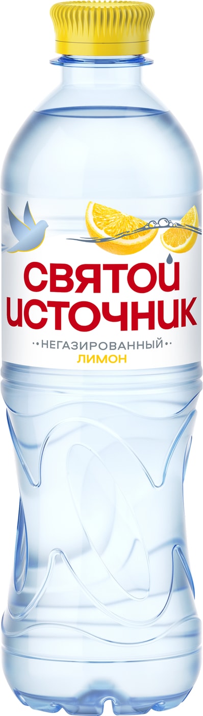 Изображение товара Напиток Святой Источник Природная вода+Лимон негазированный 500мл