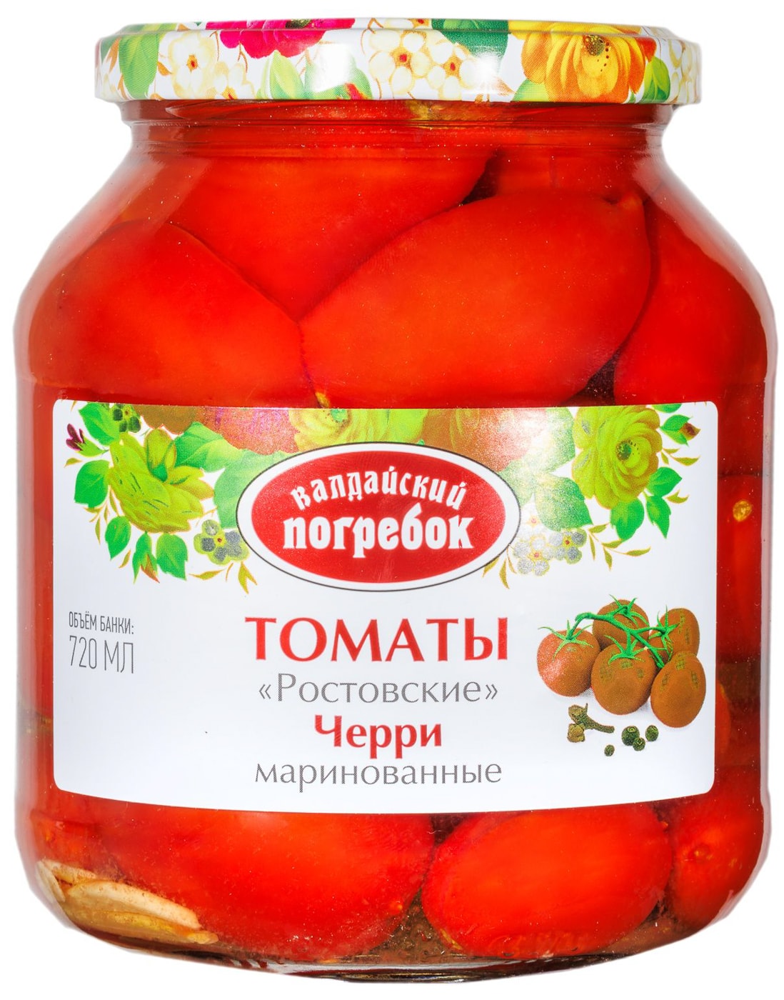Изображение товара Томаты Валдайский Погребок Ростовские Черри маринованные 680г