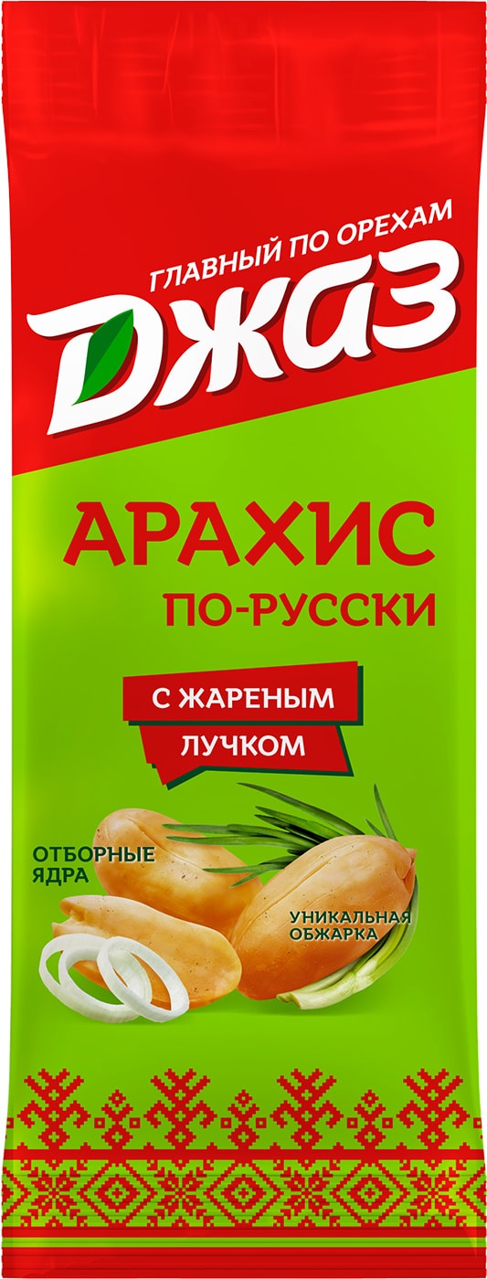 Изображение товара Арахис Джаз Жареный По-русски с жареным лучком 70г