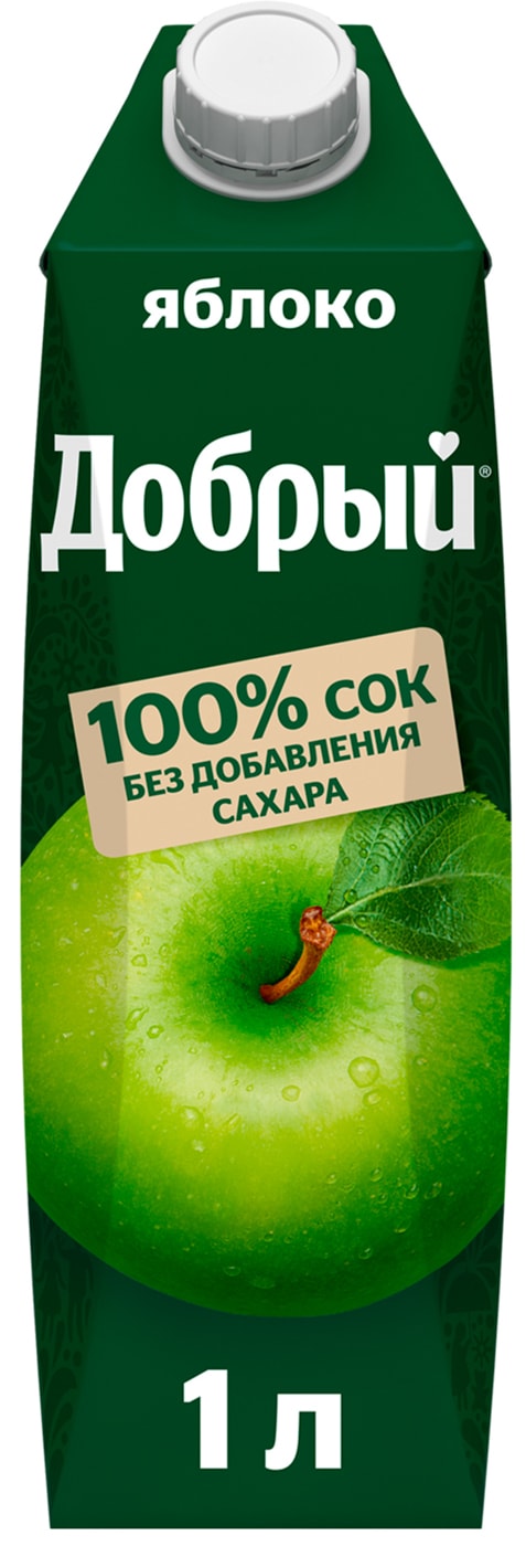 Изображение товара Сок Добрый Яблочный 1л