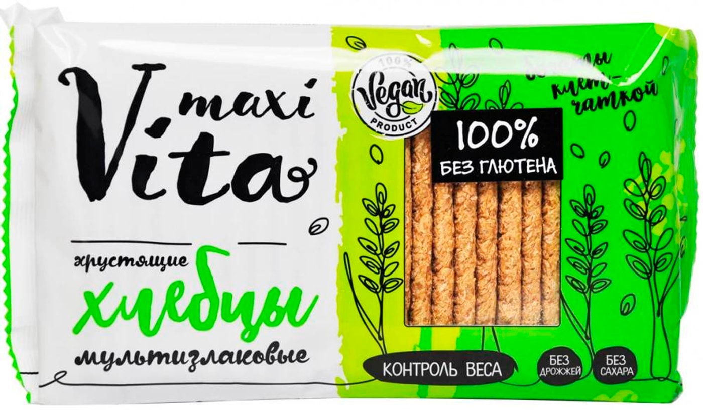 Изображение товара Хлебцы Maxi Vita Мультизлаковые Максимально хрустящие 150 г