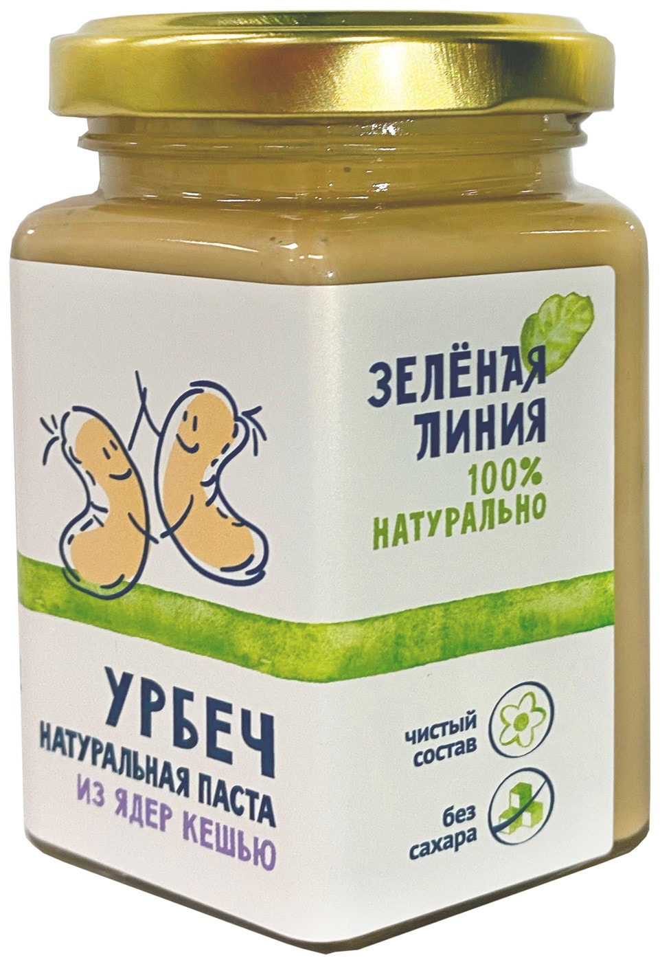 Изображение товара Паста урбеч кешью Зеленая линия 190 г