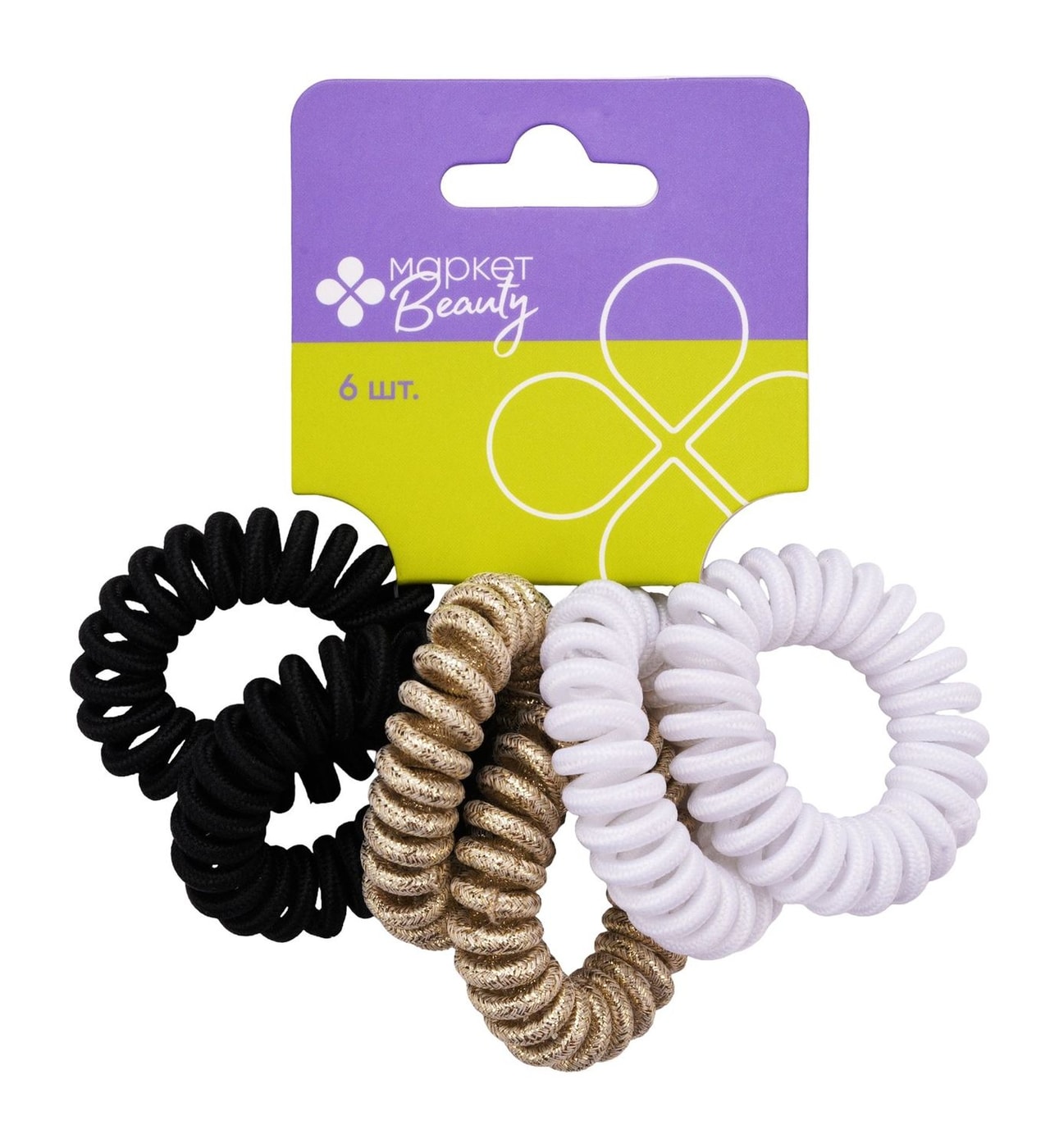 Изображение товара Набор резинок для волос Маркет Beauty 6шт