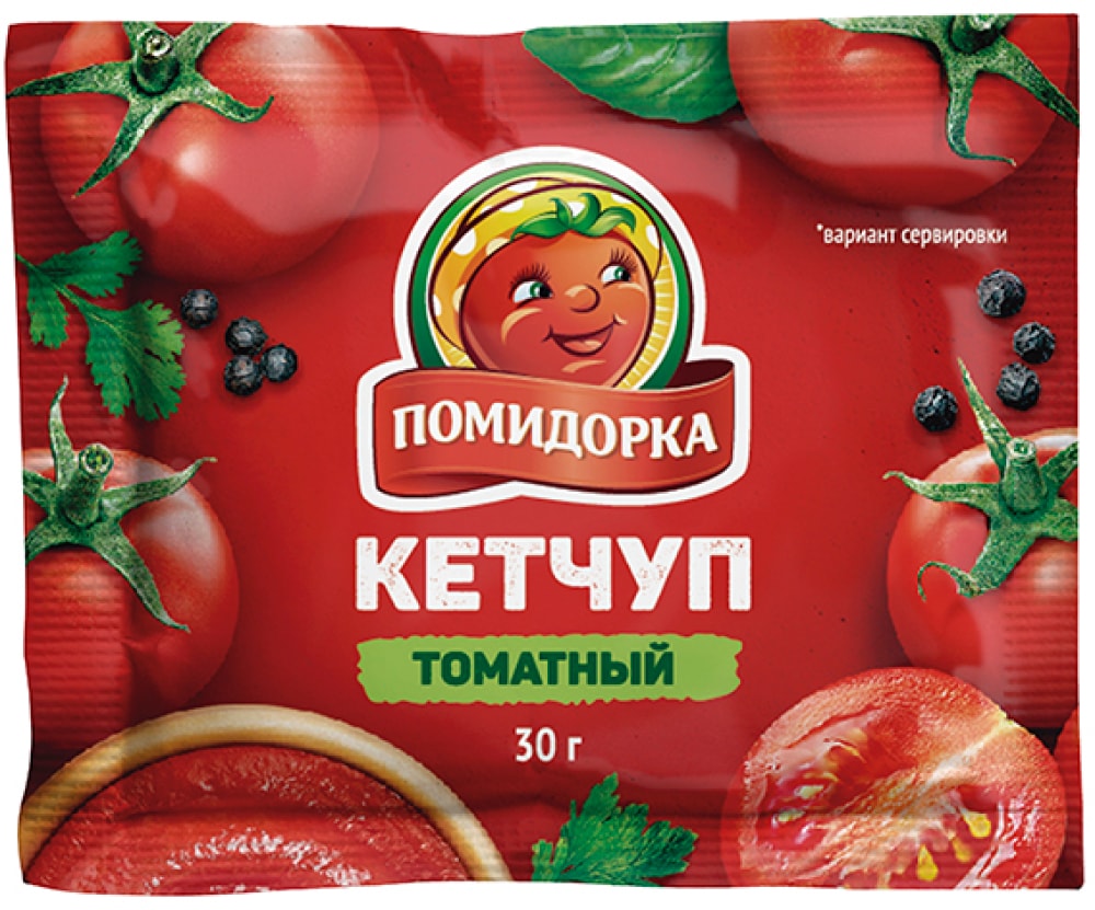 Изображение товара Кетчуп томатный Помидорка 30г