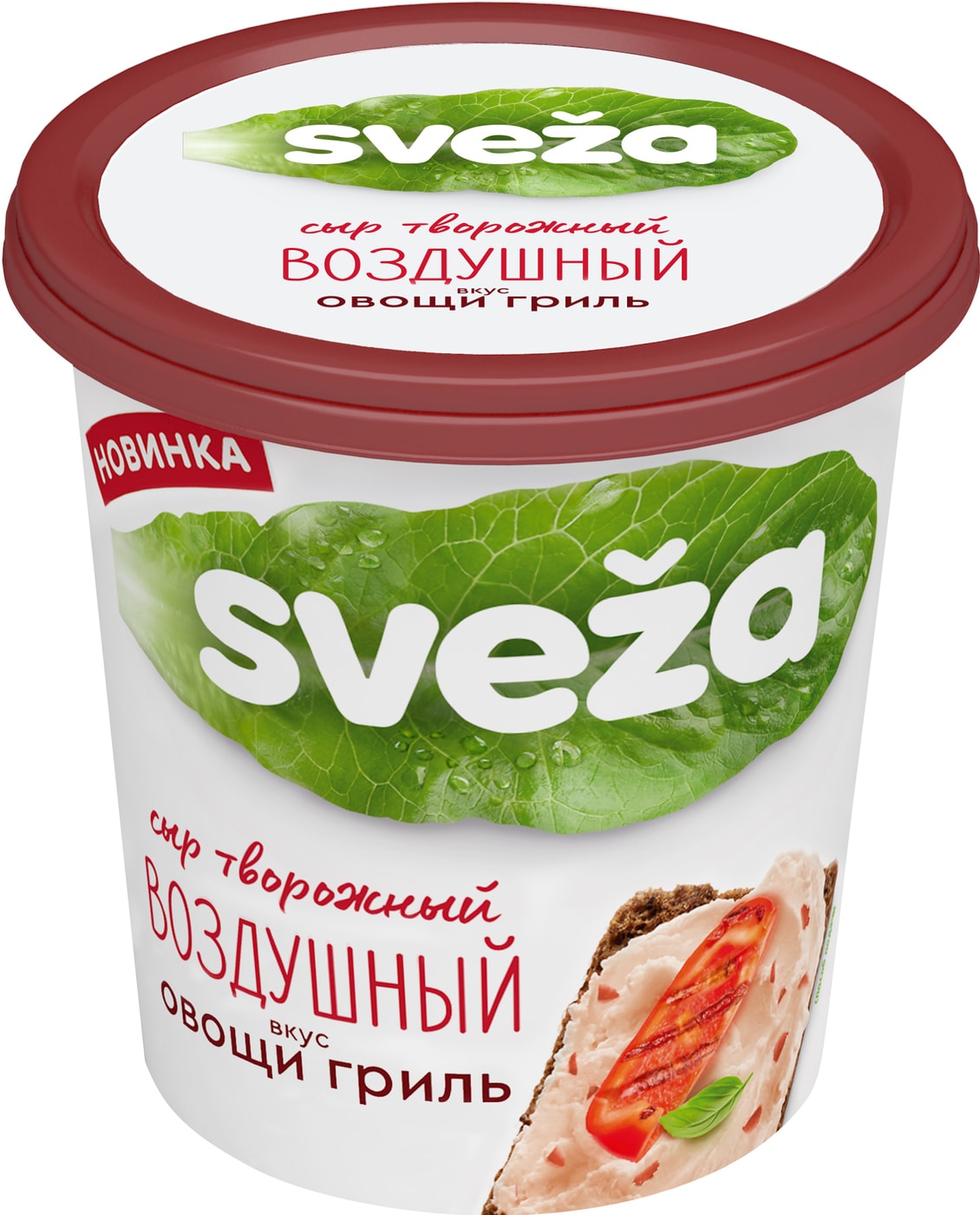 Изображение товара Сыр творожный Sveza Воздушный со вкусом овощей гриль 150г