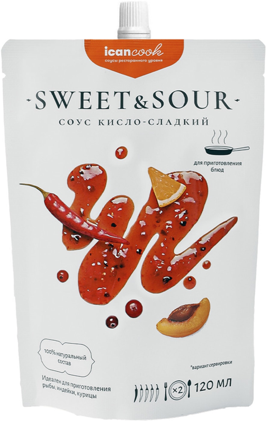 Изображение товара Соус Icancook Кисло-сладкий 120мл