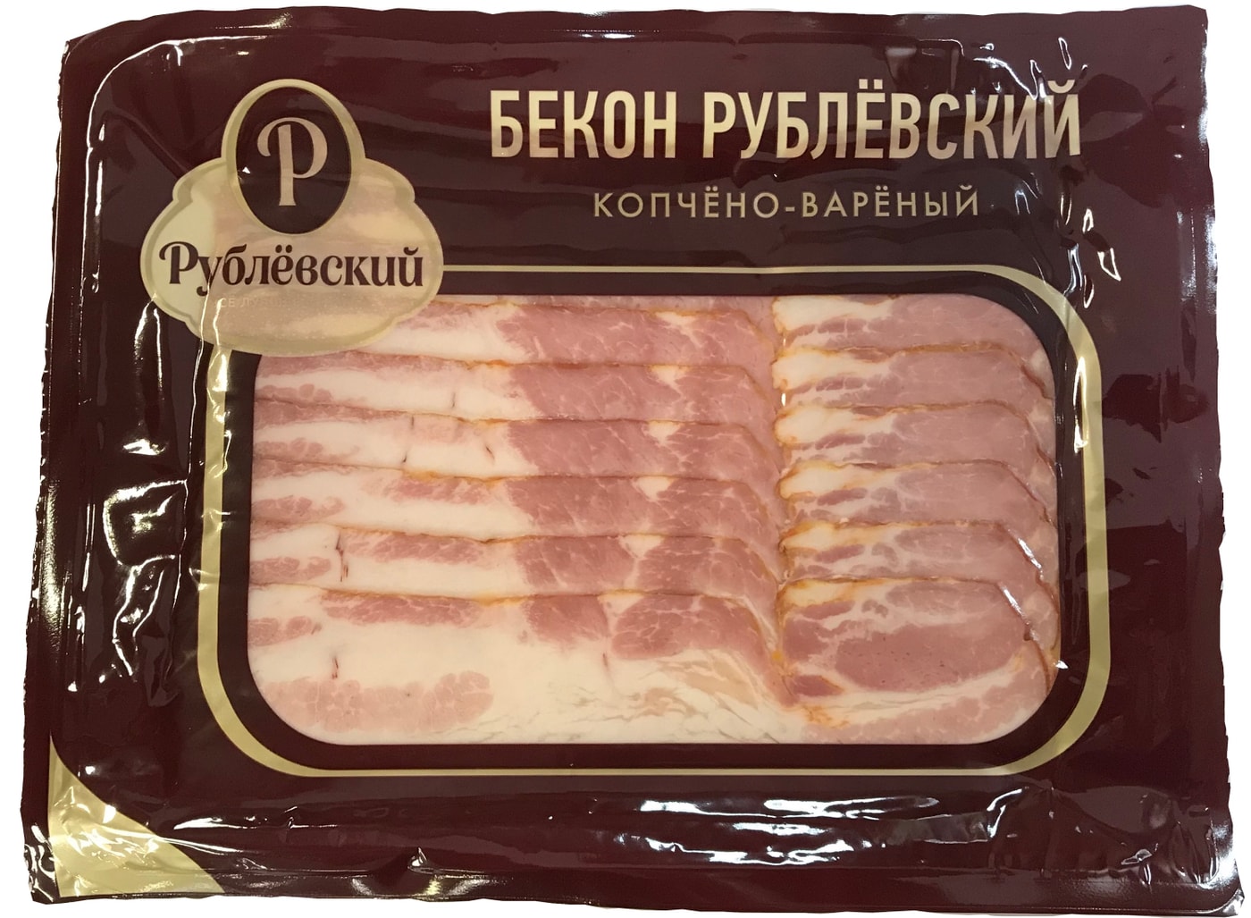 Изображение товара Бекон Рублевский копчено-вареный 150г