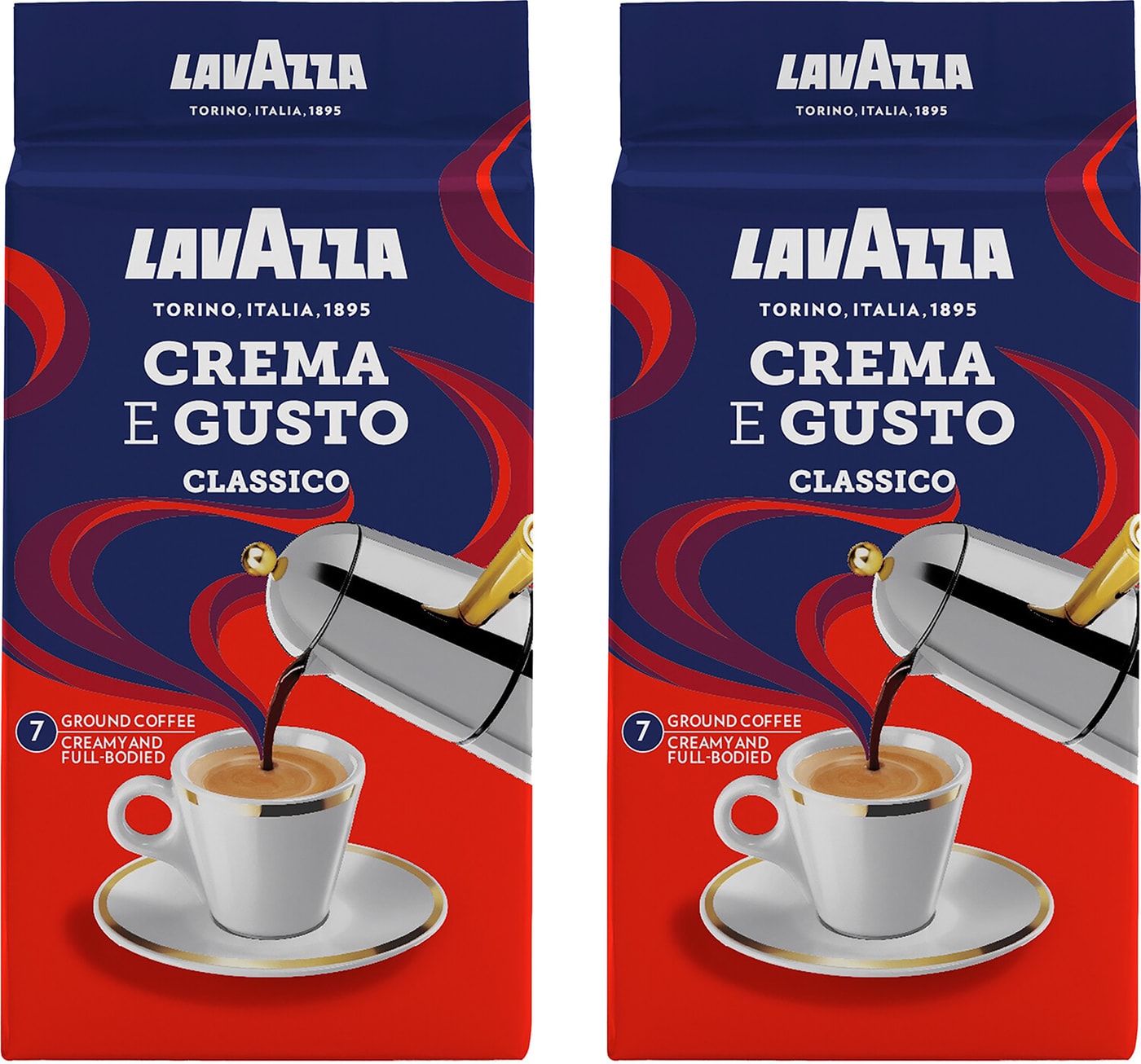 Изображение товара Кофе молотый Lavazza Crema e Gusto 250 г для эспрессо и кофе напитков