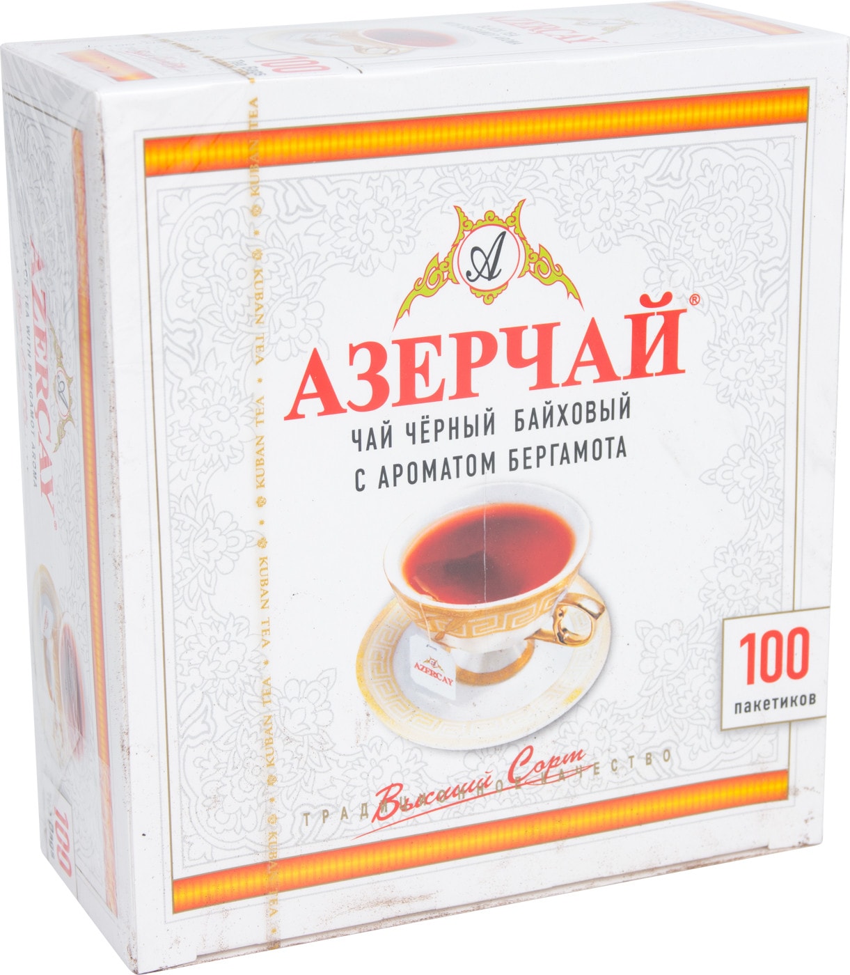 Изображение товара Чай черный Азерчай с ароматом бергамота 100*2г