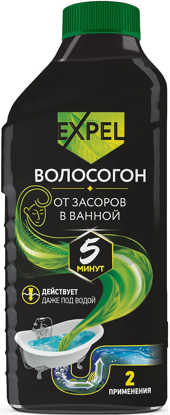 Изображение товара Средство для устранения засоров Expel Волосогон 500мл Изображение товара Средство для устранения засоров Expel Волосогон 500мл
