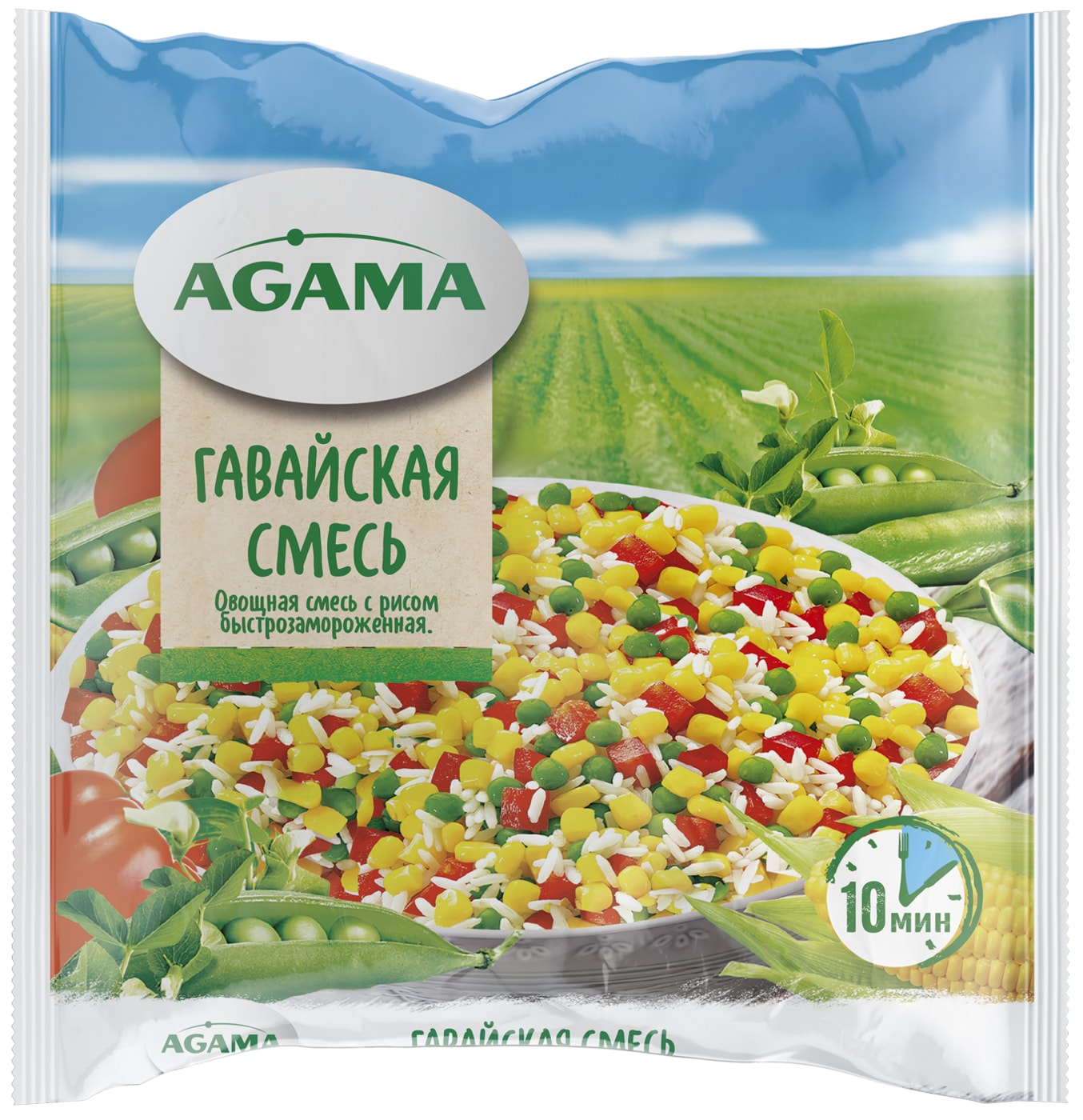 Изображение товара Смесь Agama Гавайская овощная с рисом 400г
