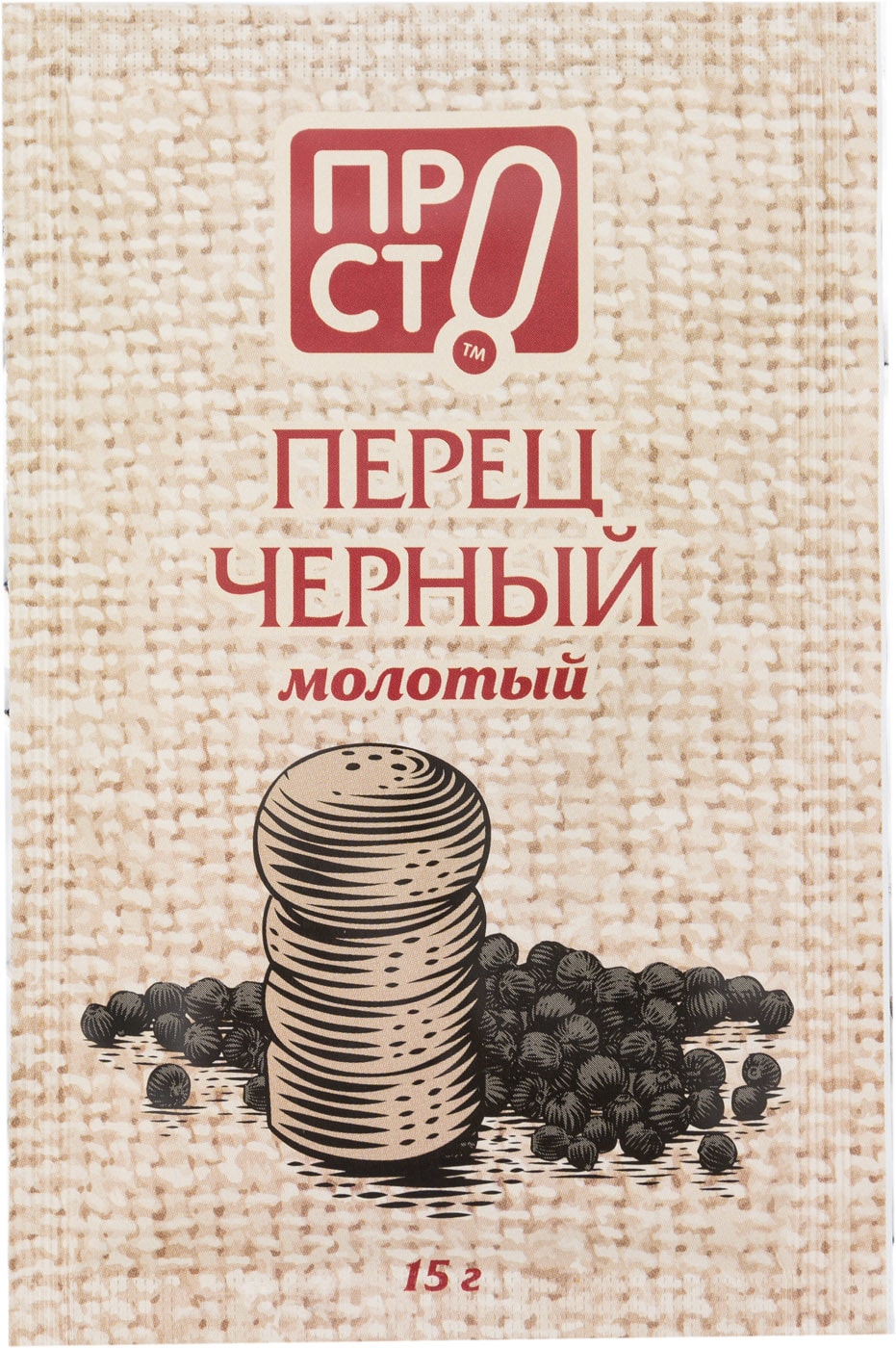Изображение товара Перец ПРОСТО черный молотый 15г
