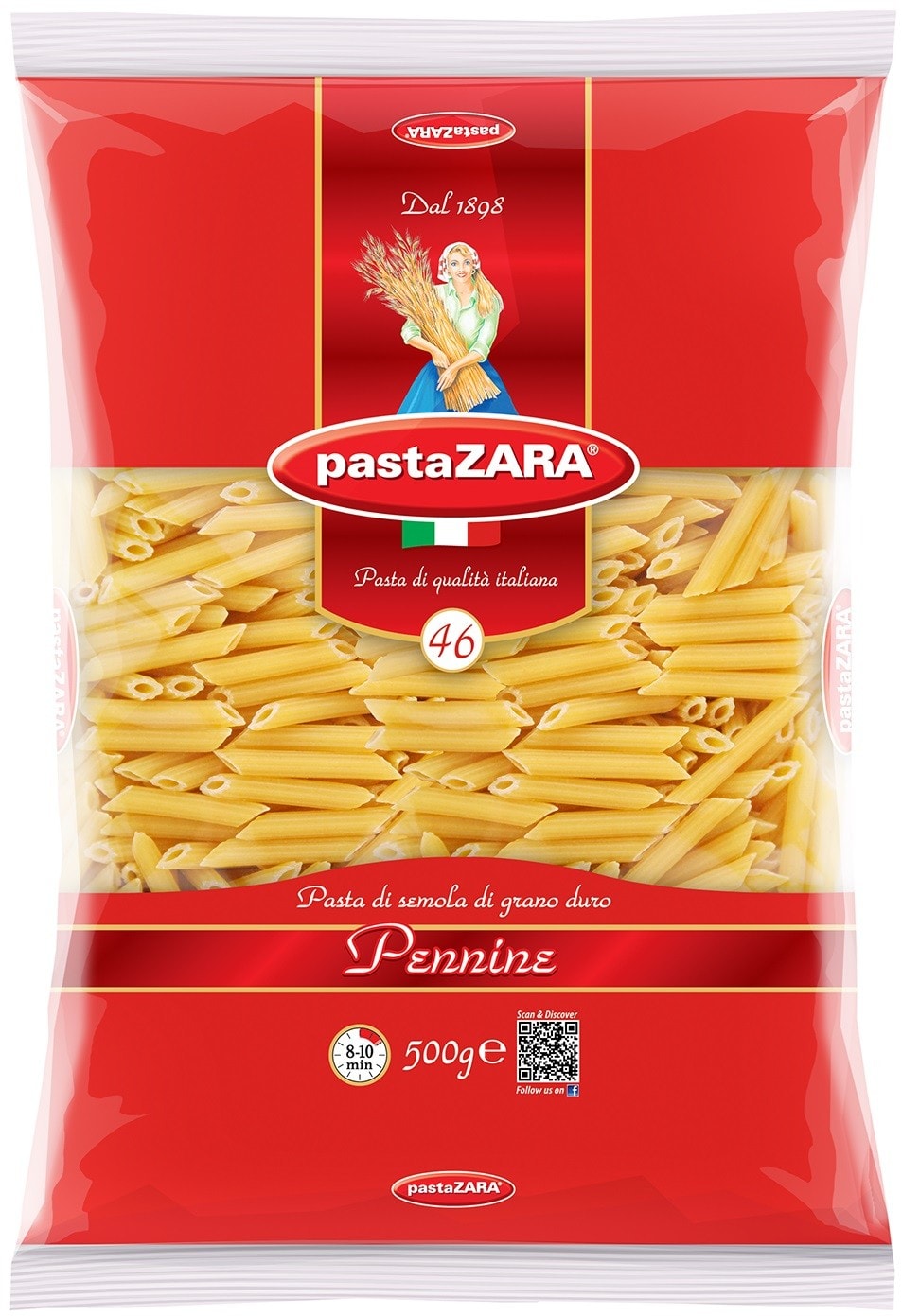 Изображение товара Макароны Pasta ZARA №46 Pennine 500г