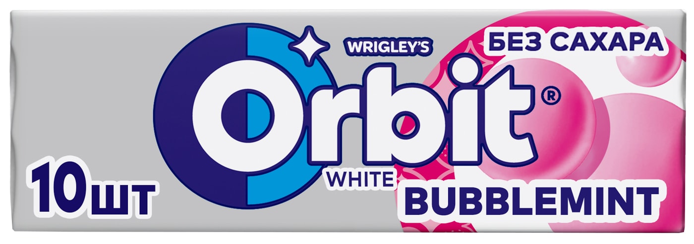 Изображение товара Жевательная резинка Orbit White Bubblemint 13.6г