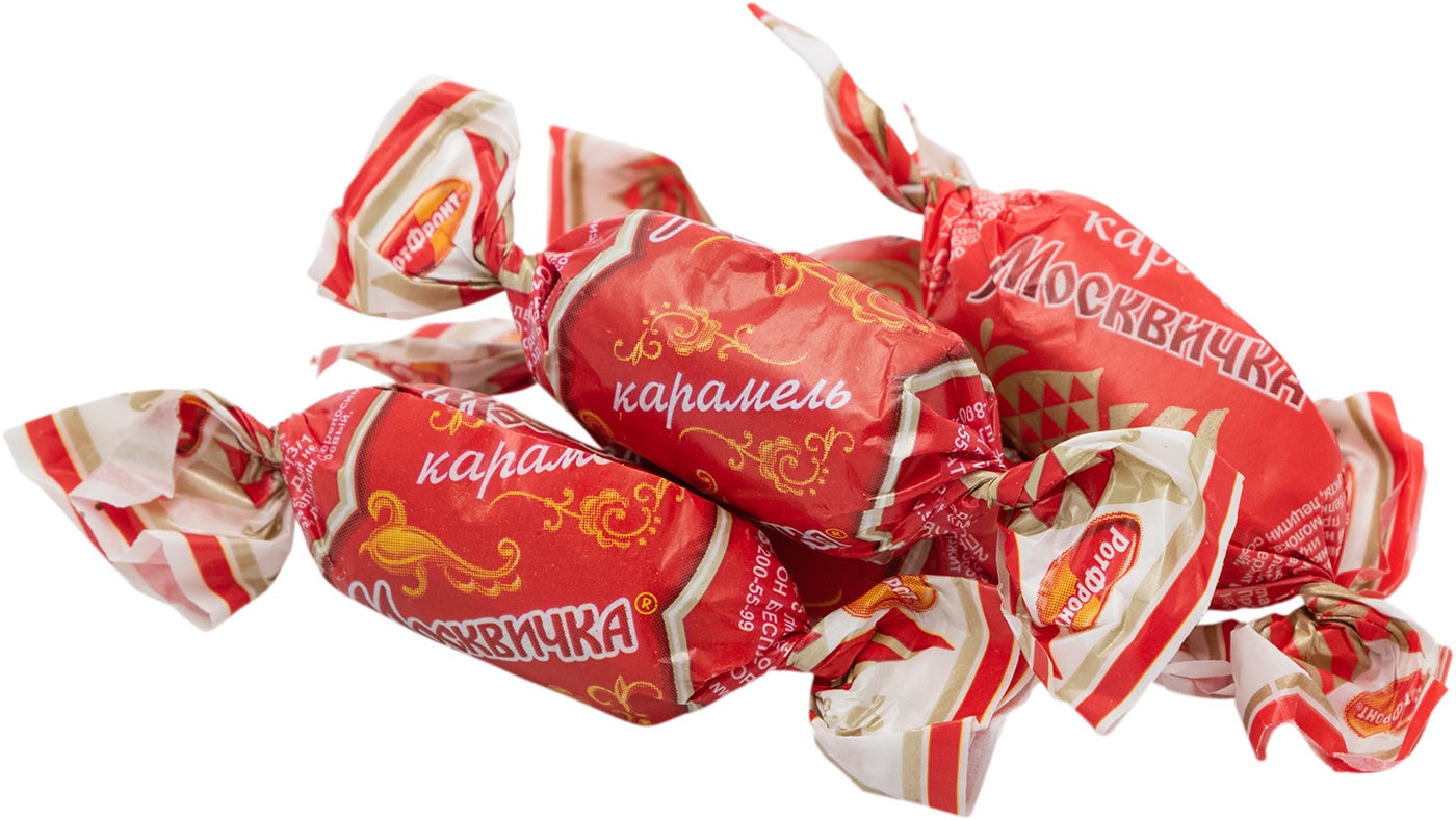 Изображение товара Карамель Москвичка с начинкой из алкоголя, 180 дн
