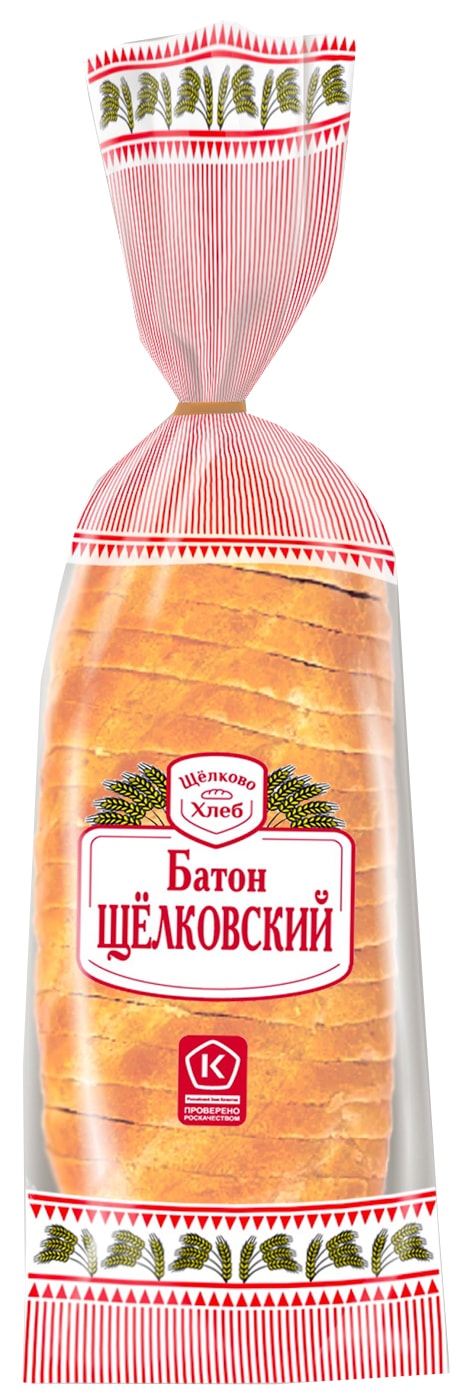 Изображение товара Хлеб Батон Щелковохлеб Щелковский нарезка 380г