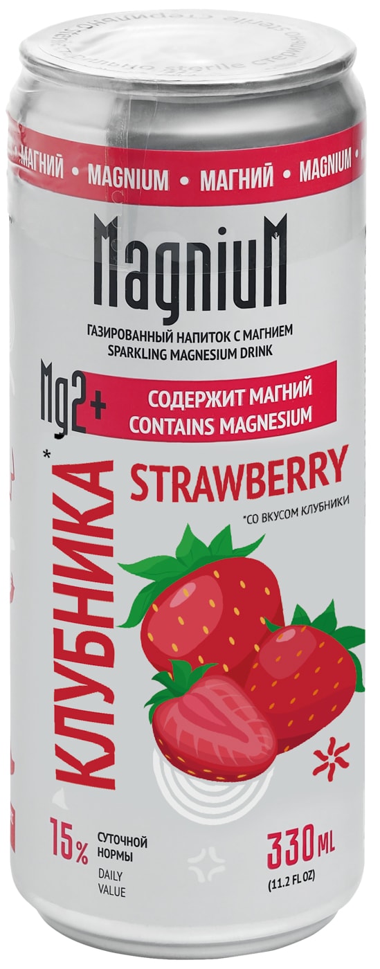 Изображение товара Напиток MagniuM Функциональный Клубника 330мл