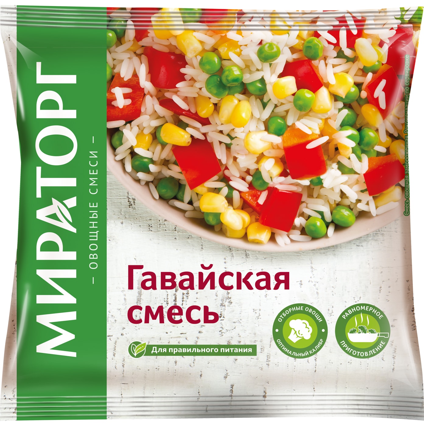 Изображение товара Смесь овощная Мираторг Vитамин Гавайская быстрозамороженная 400г
