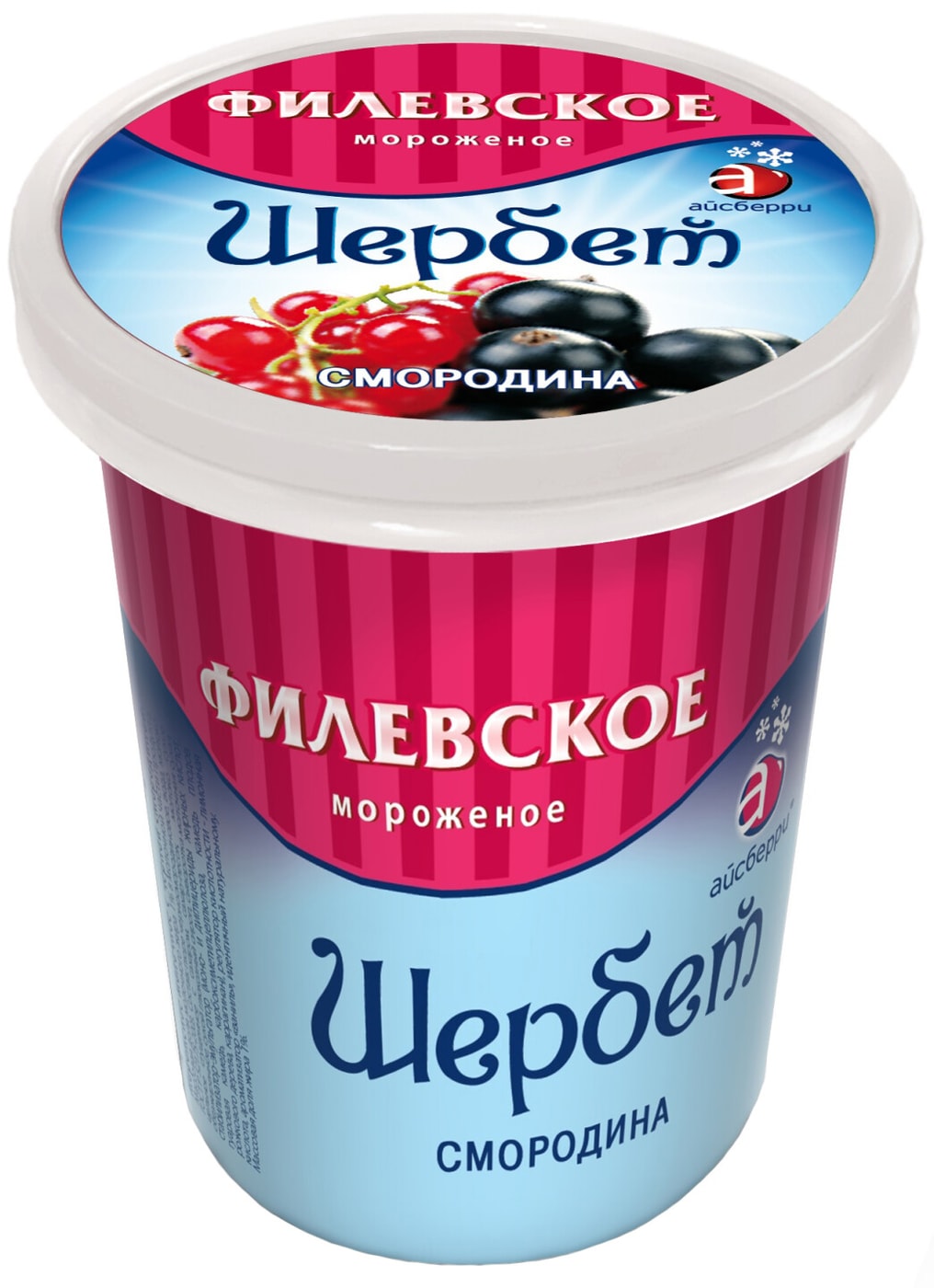Изображение товара Мороженое Филевское Щербет Смородина 1% 80г