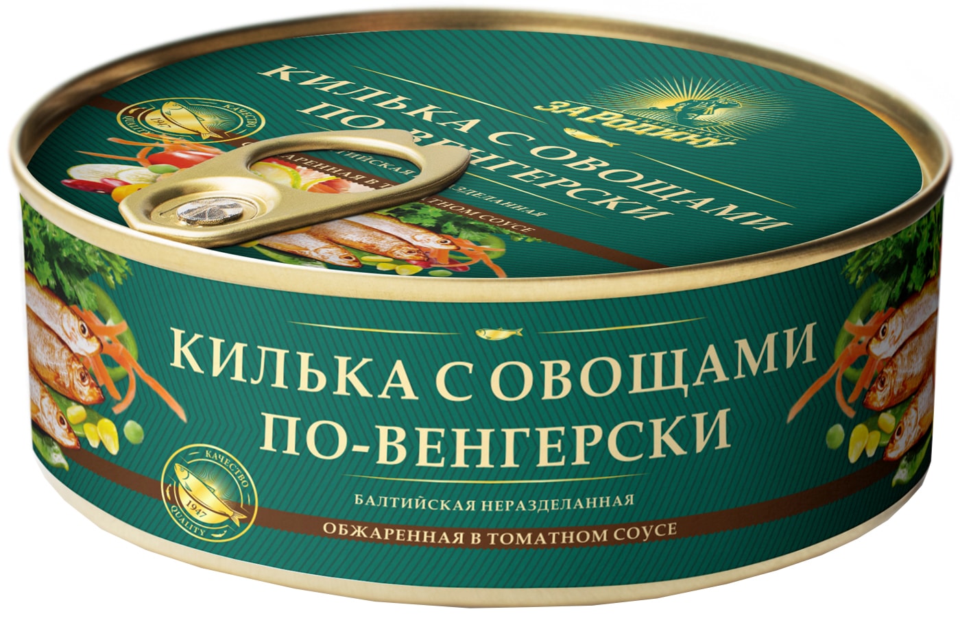 Изображение товара Килька За Родину с овощами по-венгерски 240г