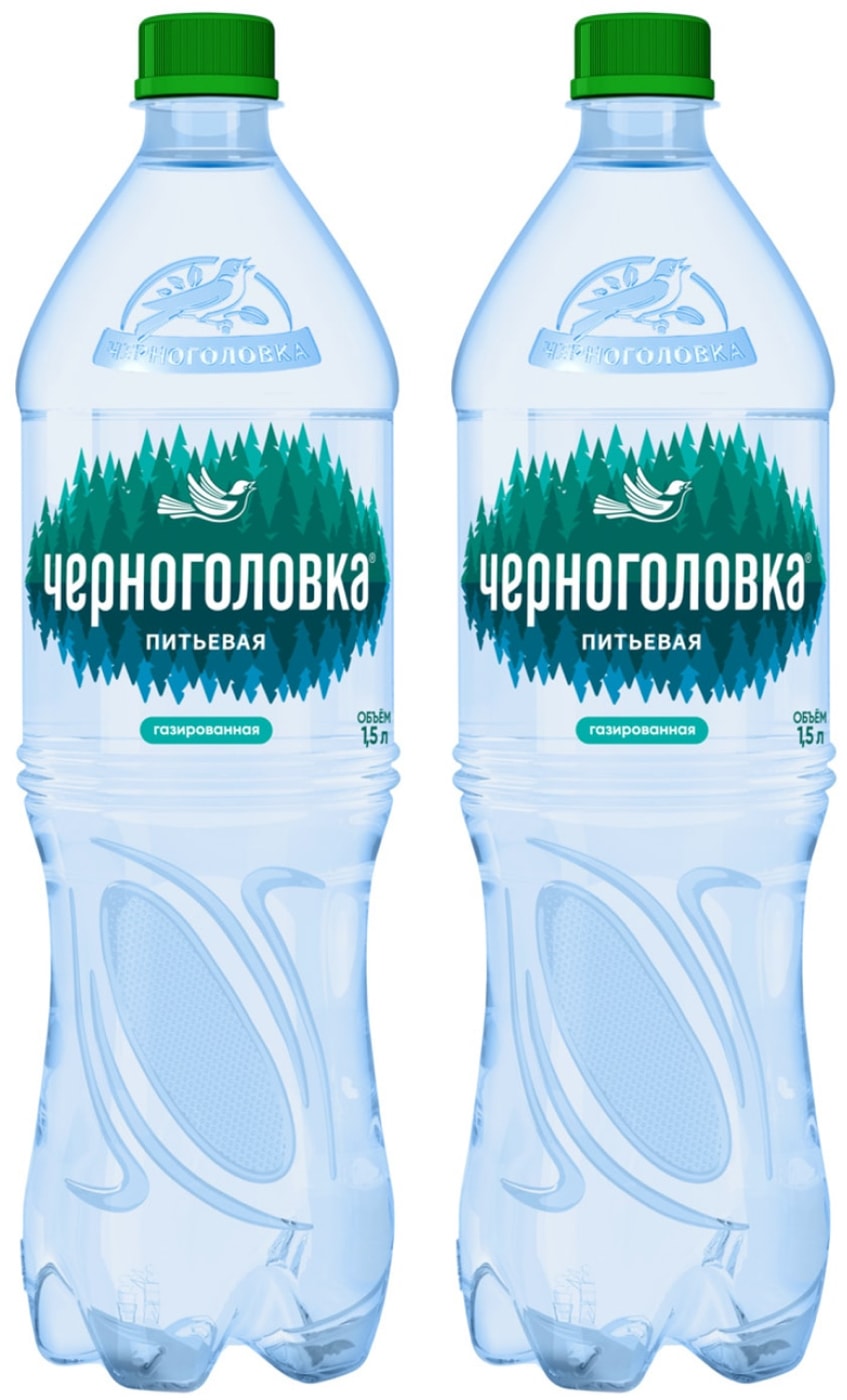 Изображение товара Вода Черноголовка питьевая газированная 1.5л