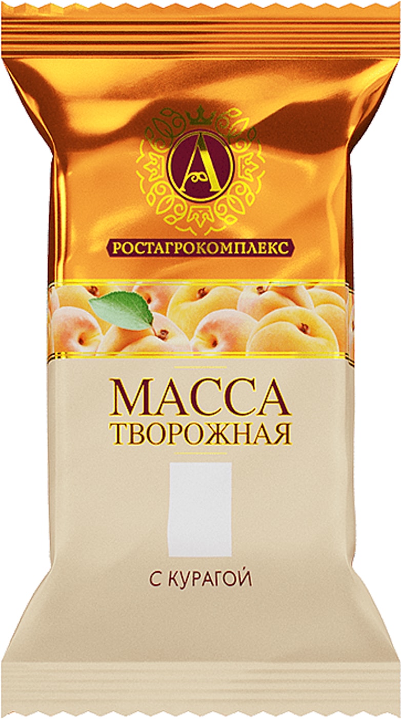 Изображение товара Масса творожная А.РостАгроКомплекс с курагой 20% 180г