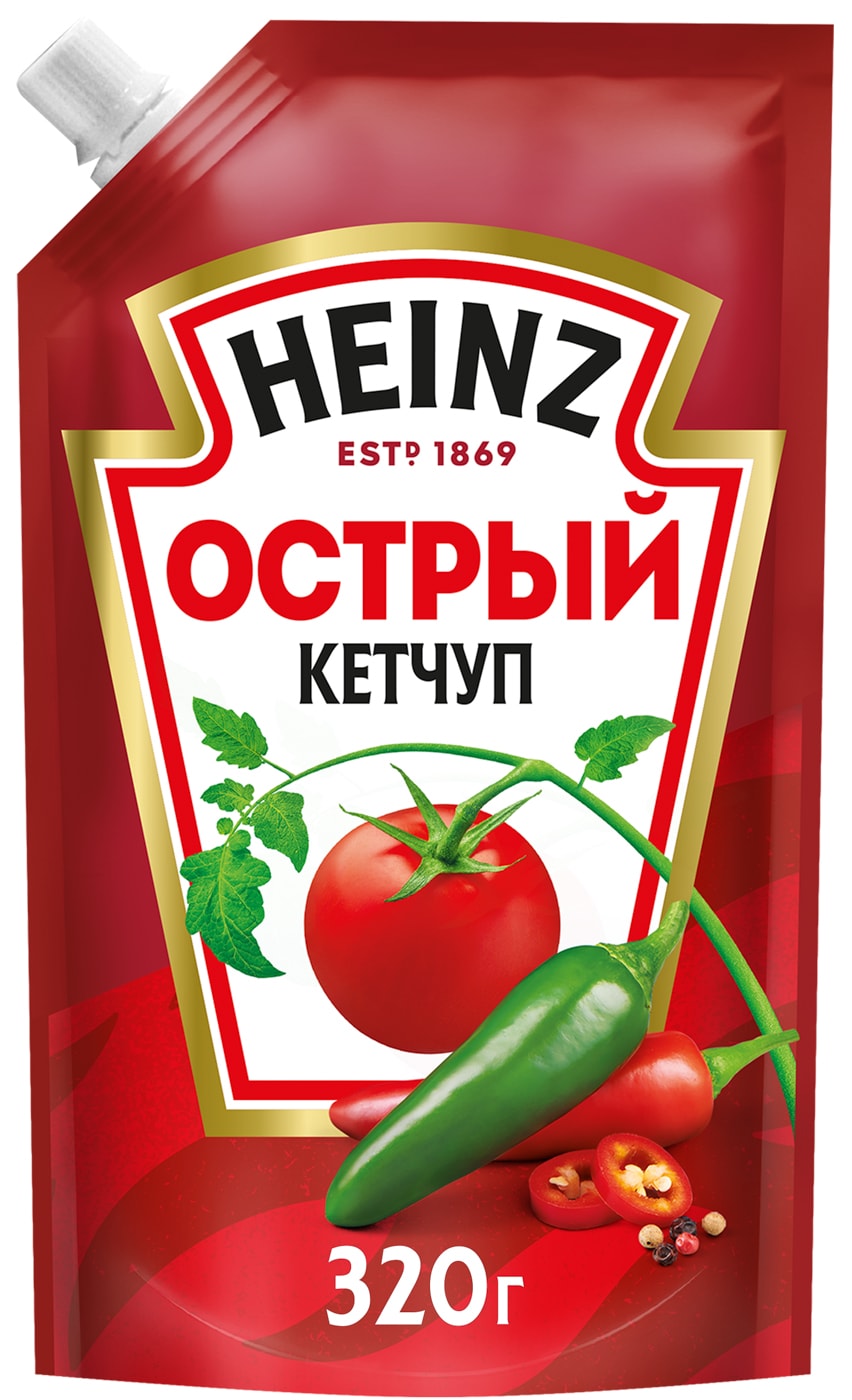 Изображение товара Кетчуп Heinz Острый 320г