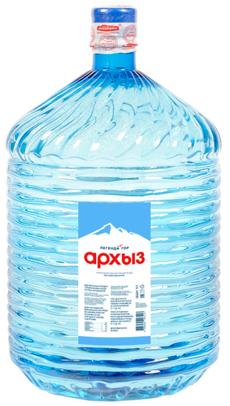 Изображение товара Минеральная вода Архыз 19 л негазированная для кулеров Россия Аквалайн