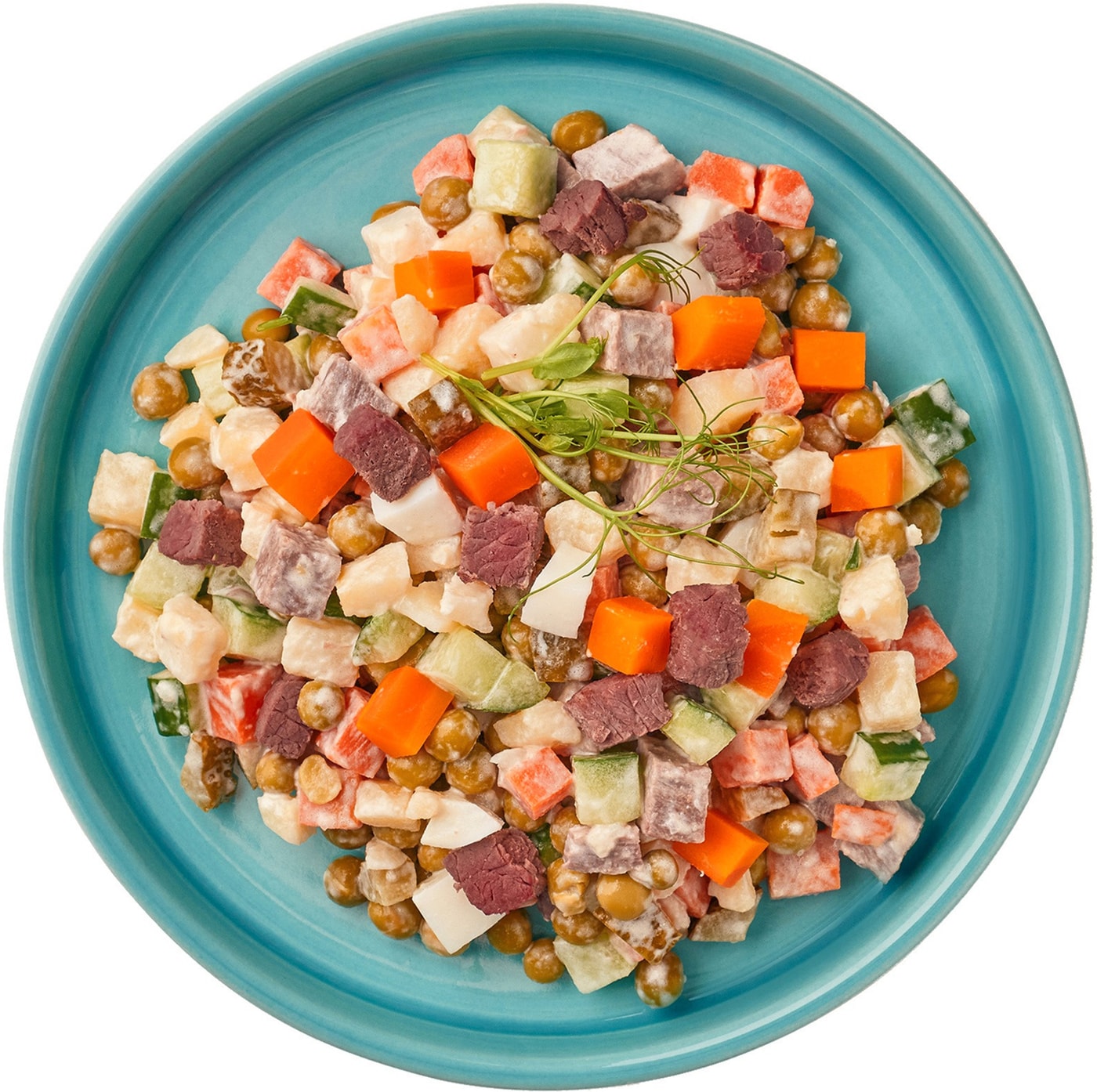 Изображение товара Салат Перекресток Select Оливье с говядиной 180г