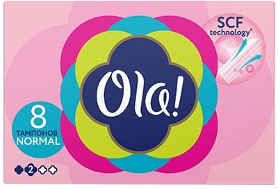Изображение товара Тампоны Ola! Normal 8 шт гигиенические для женщин комфорт и надежность