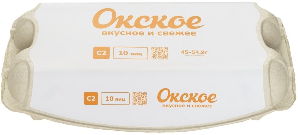 Изображение товара Яйцо Окское столовое C2 10 шт Россия свежие и экологичные