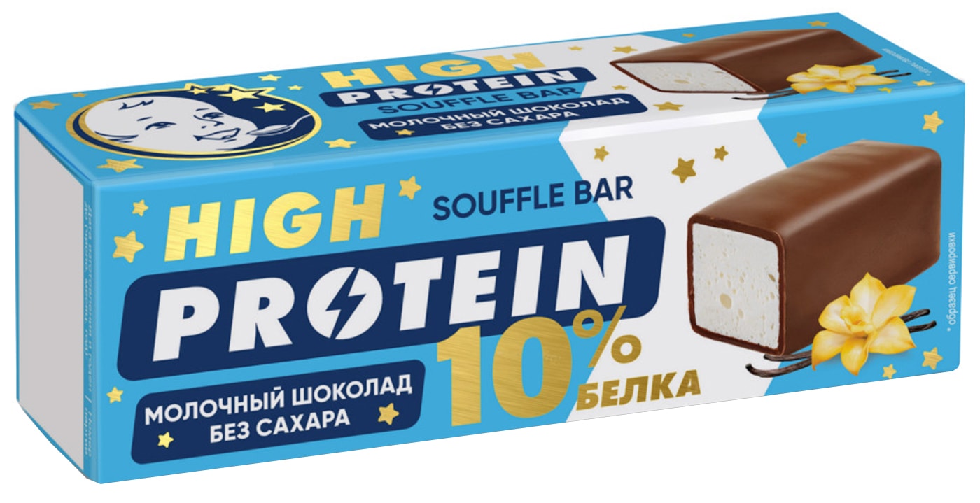 Изображение товара Суфле Первый Шоколатье Protein молочное с ванилью без сахара 50г