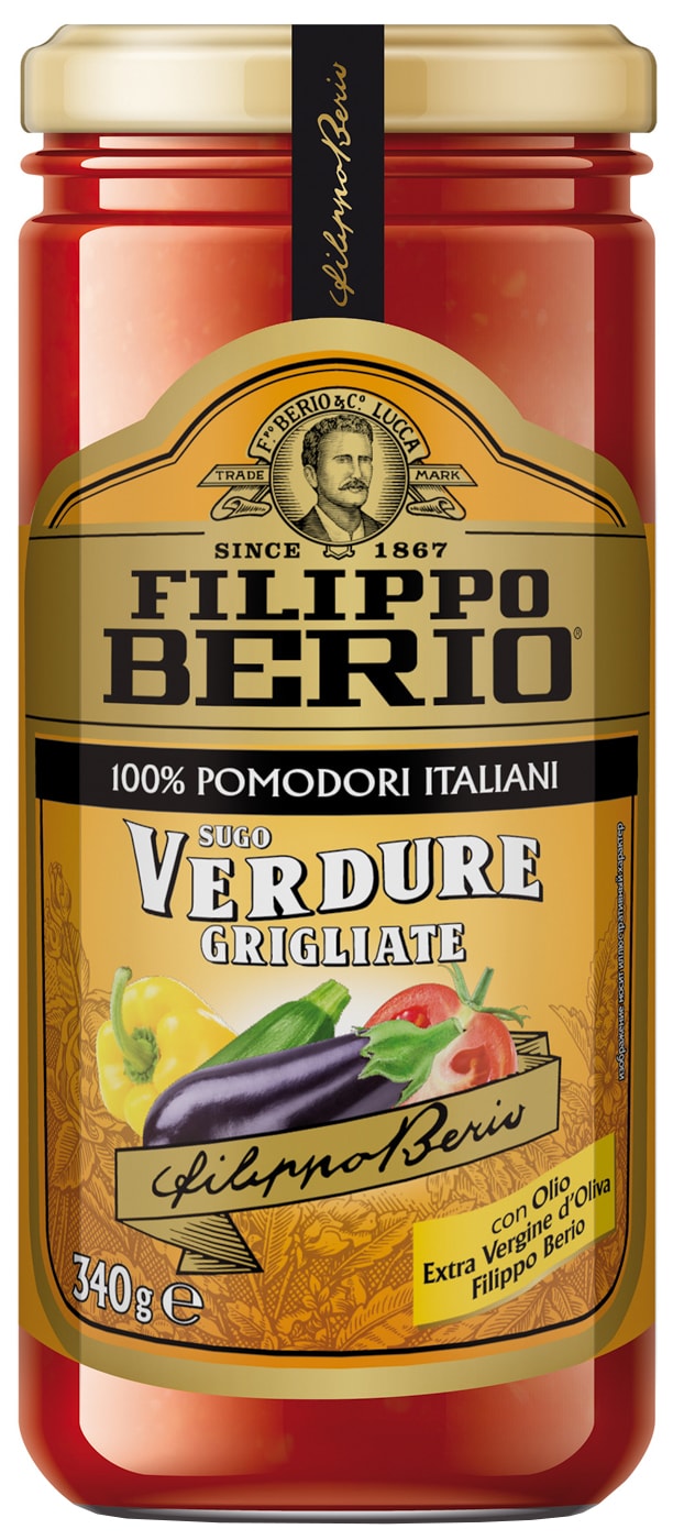 Изображение товара Соус Filippo Berio Томатный с овощами на гриле 340г