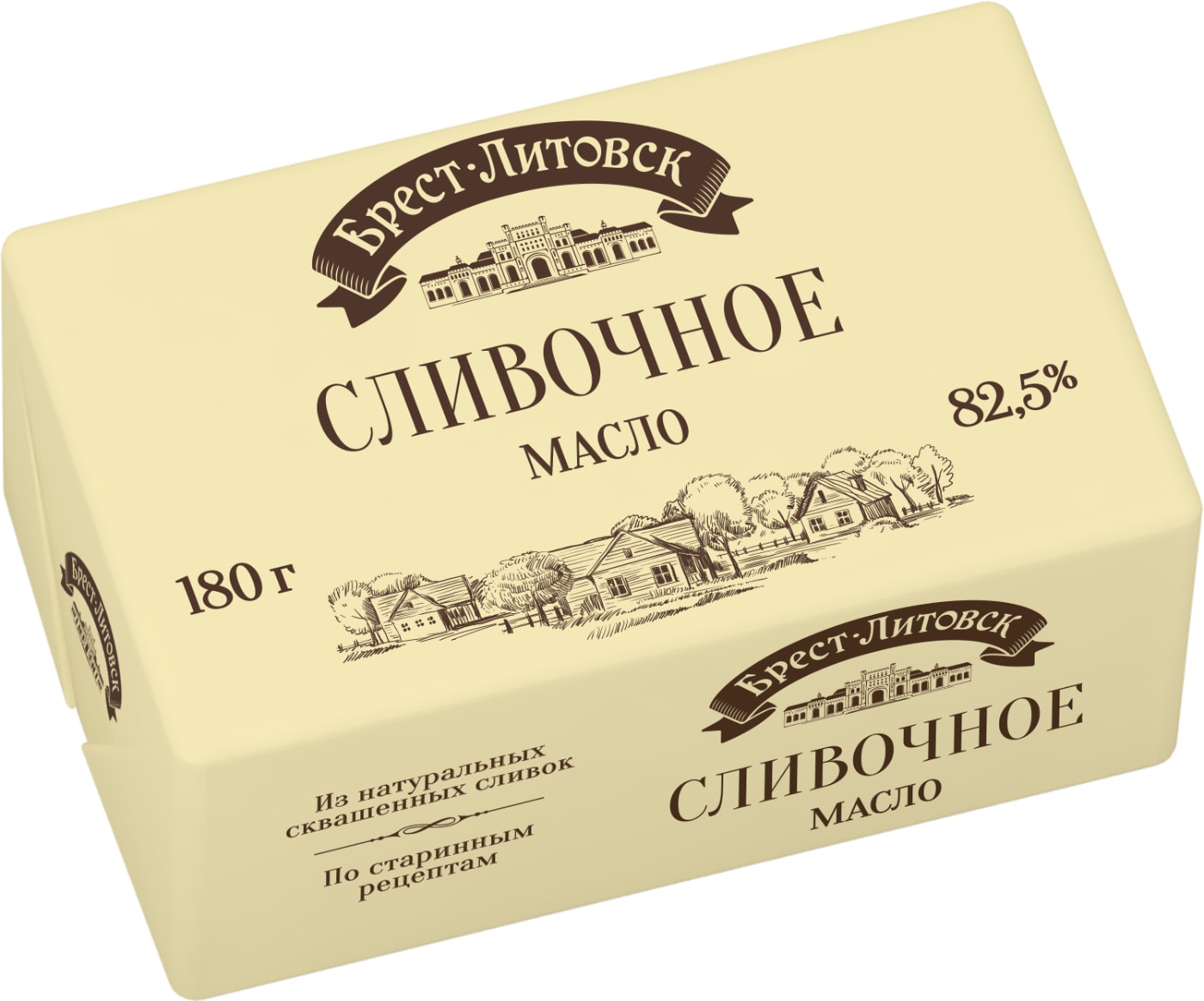 Изображение товара Масло сладко-сливочное Брест-Литовск 82.5% 180г