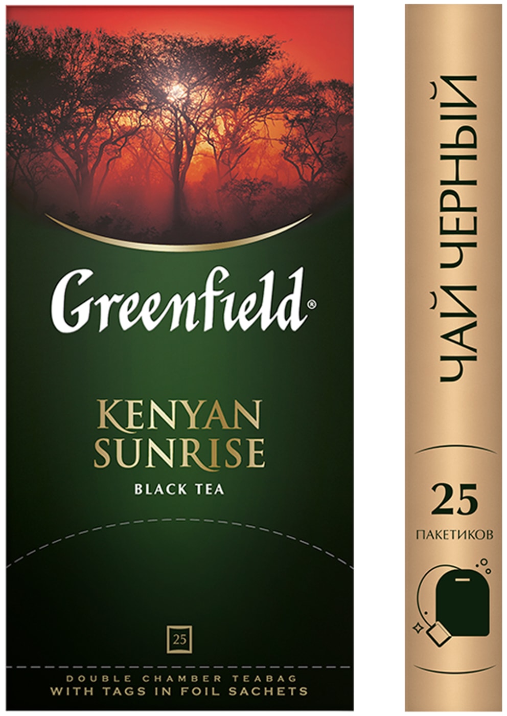 Изображение товара Чай черный Greenfield Kenyan Sunrise 25*2г