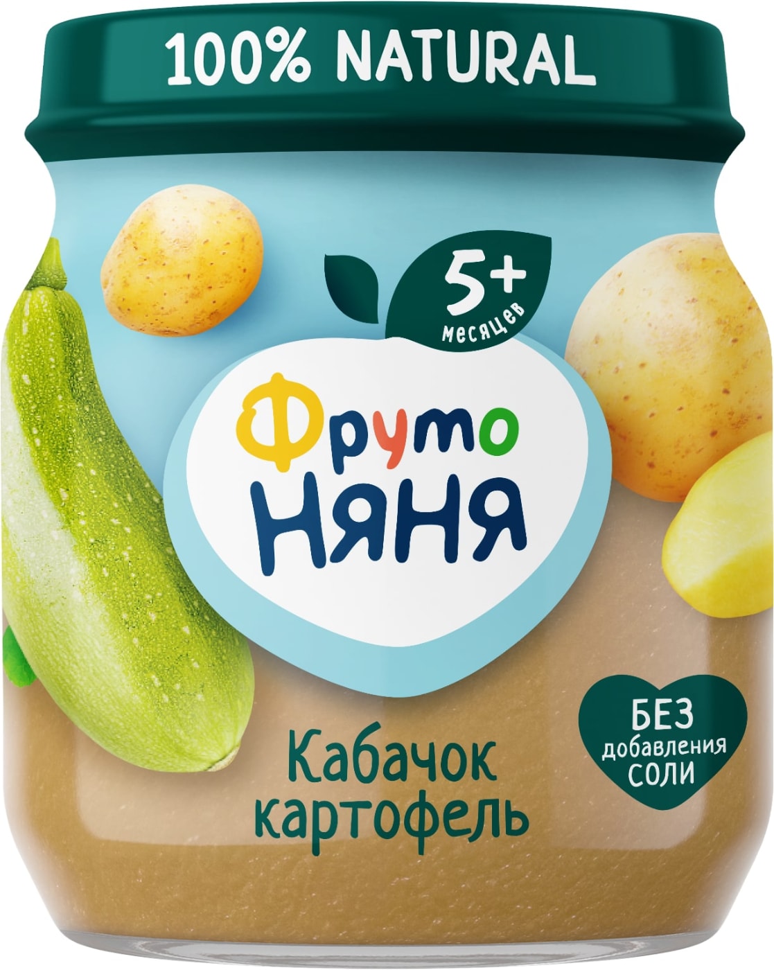 Изображение товара Пюре ФрутоНяня Кабачок-Картофель с 5 месяцев 110г