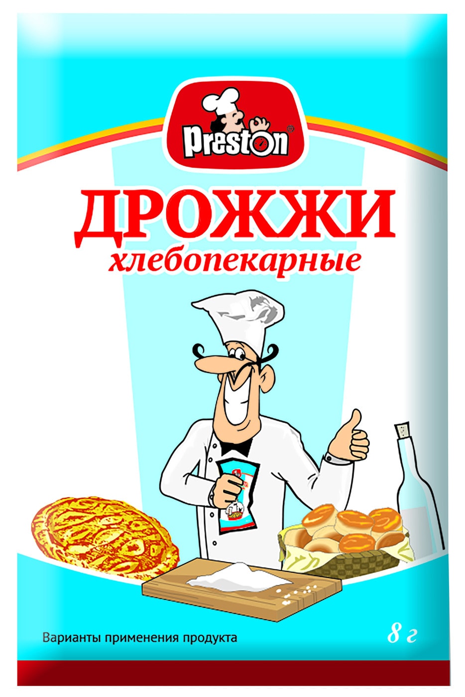 Изображение товара Дрожжи Preston хлебопекарные 8г