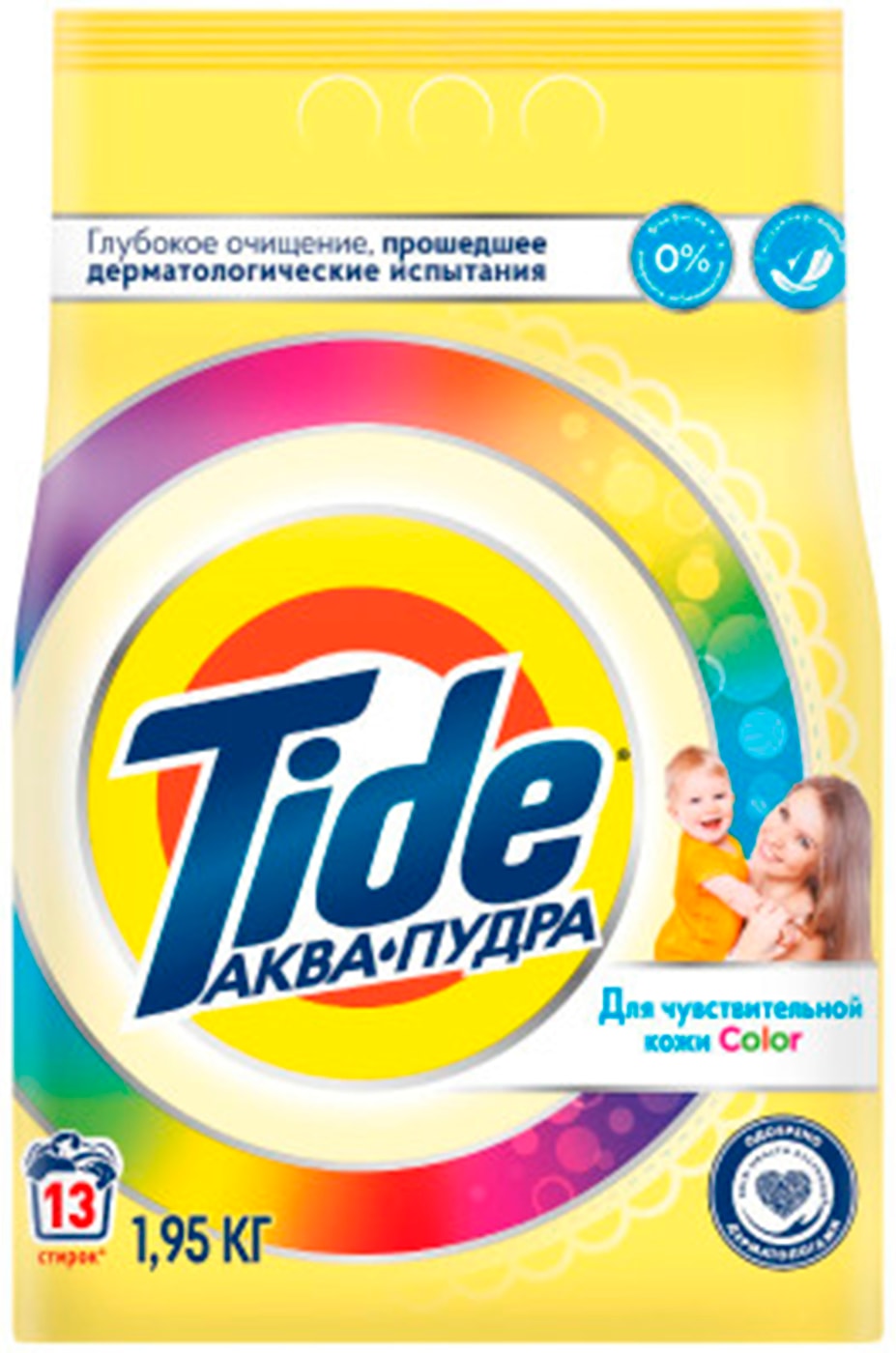 Изображение товара Стиральный порошок Tide Автомат Color для чувствительной кожи 1.95кг
