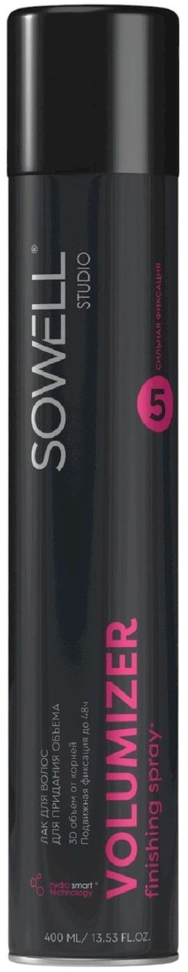Изображение товара Лак для волос Sowell Volumizer для придания объема сильной фиксации 400мл