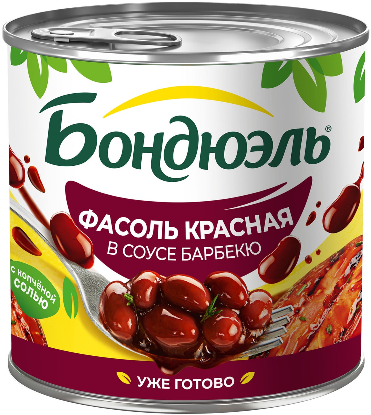 Изображение товара Фасоль Бондюэль красная в томатном соусе Барбекю 400 г