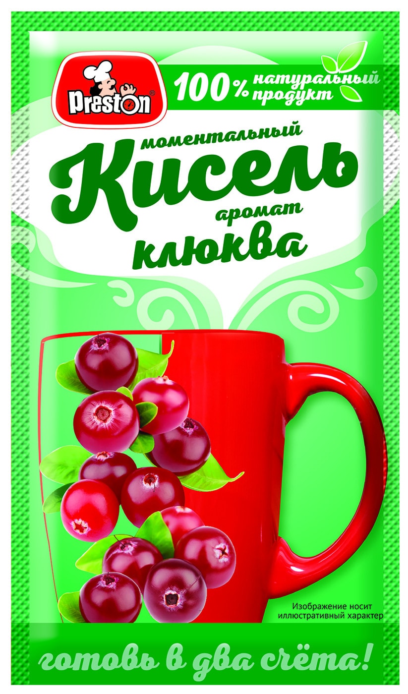 Изображение товара Кисель Preston клюква 30г