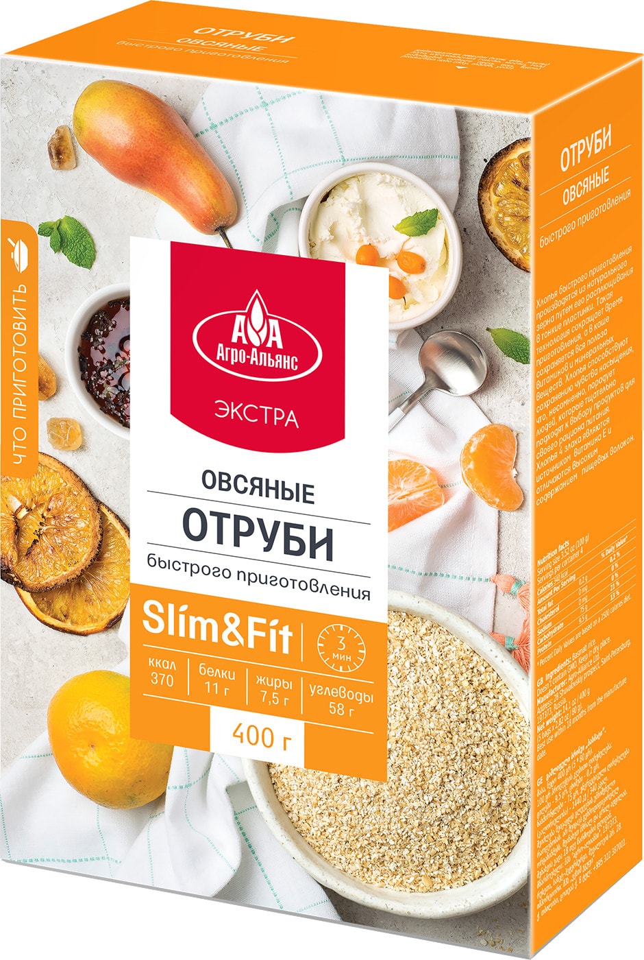 Изображение товара Отруби овсяные Агро-Альянс 400г