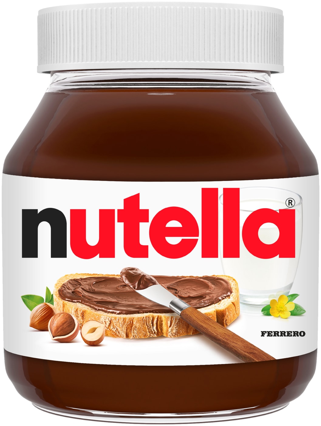 Изображение товара Паста Nutella ореховая с какао 630 г – шоколадно-ореховая приправа для завтраков и десертов