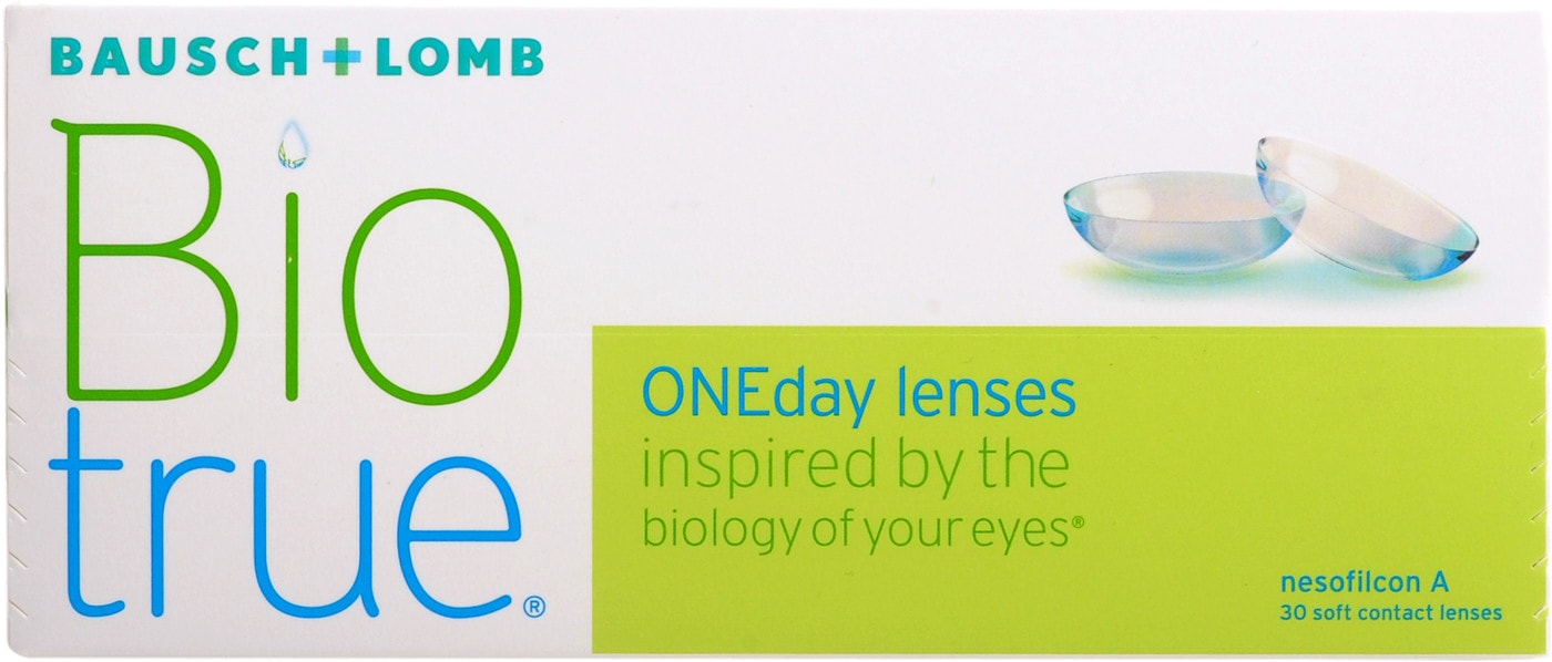 Изображение товара Контактные линзы Biotrue ONEday Однодневные -2.50/14.2/8.6 30шт Изображение товара Контактные линзы Biotrue ONEday Однодневные -2.50/14.2/8.6 30шт