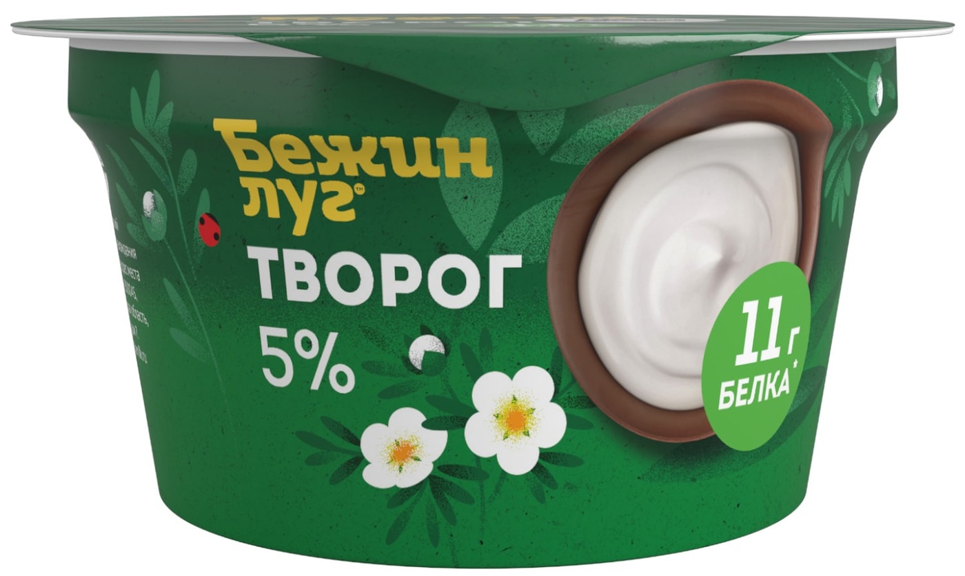 Изображение товара Творог Бежин Луг 5% 130г