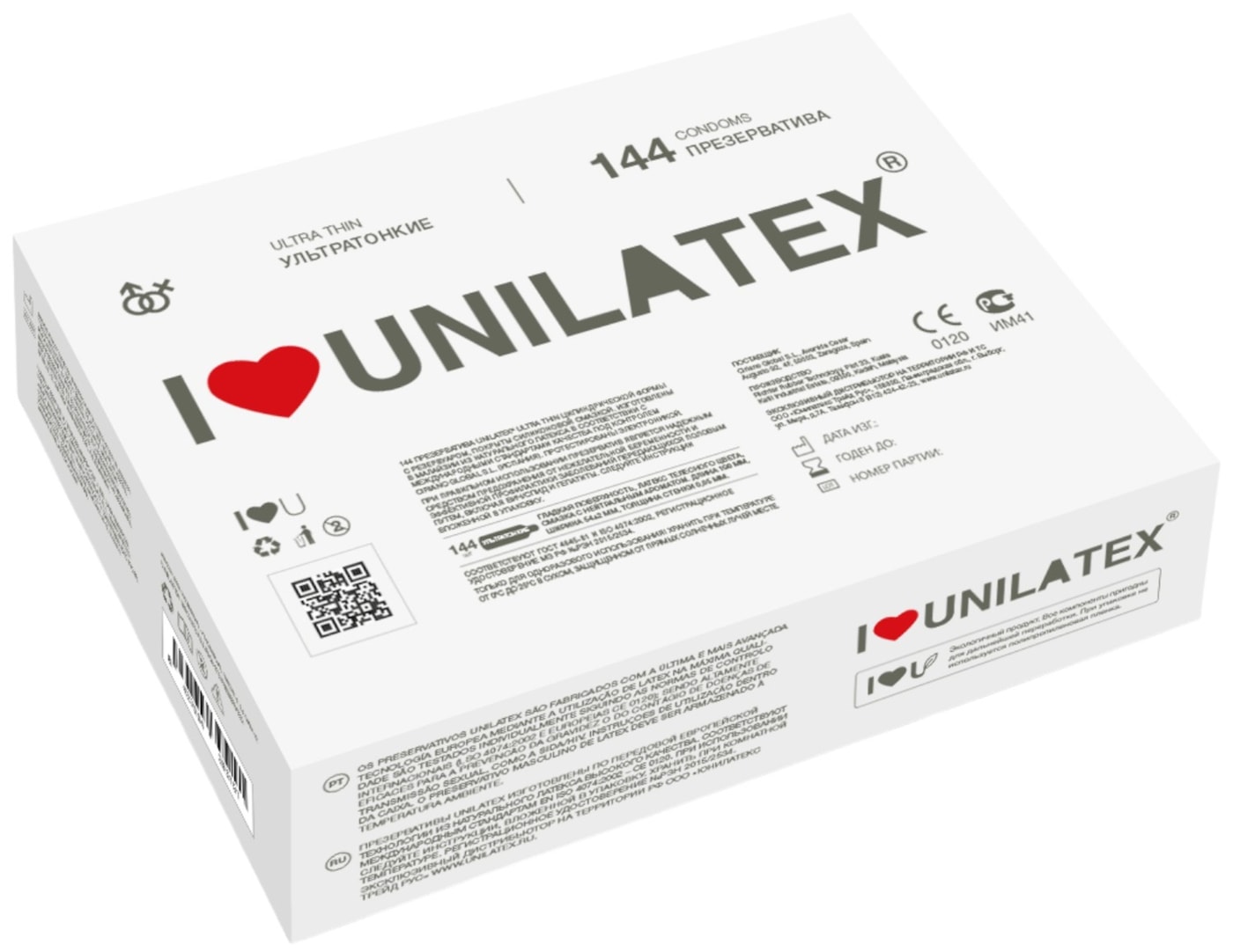Изображение товара Презервативы Unilatex Ultrathin 144шт