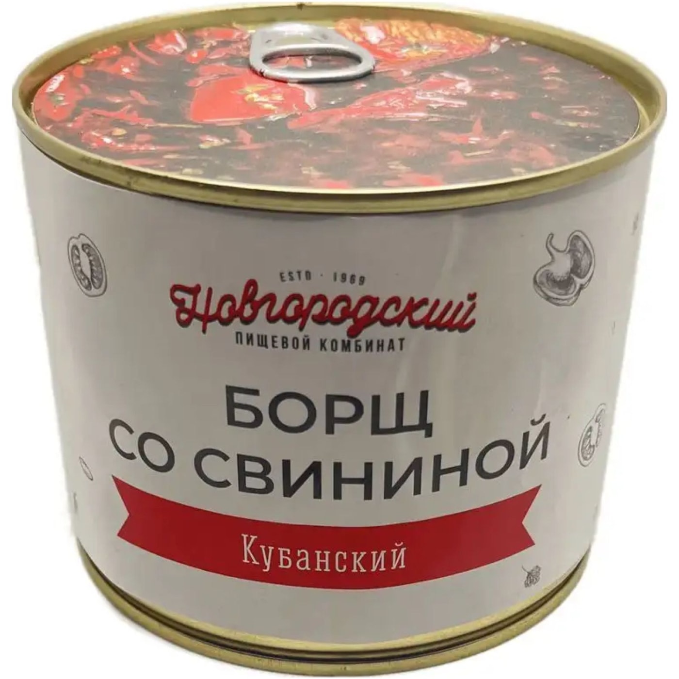 Изображение товара Борщ Новгородский ПК со свининой Кубанский 525г