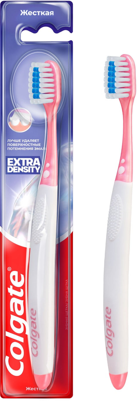 Изображение товара Зубная щетка Colgate Extra Density для эффективного очищения жесткая в ассортименте