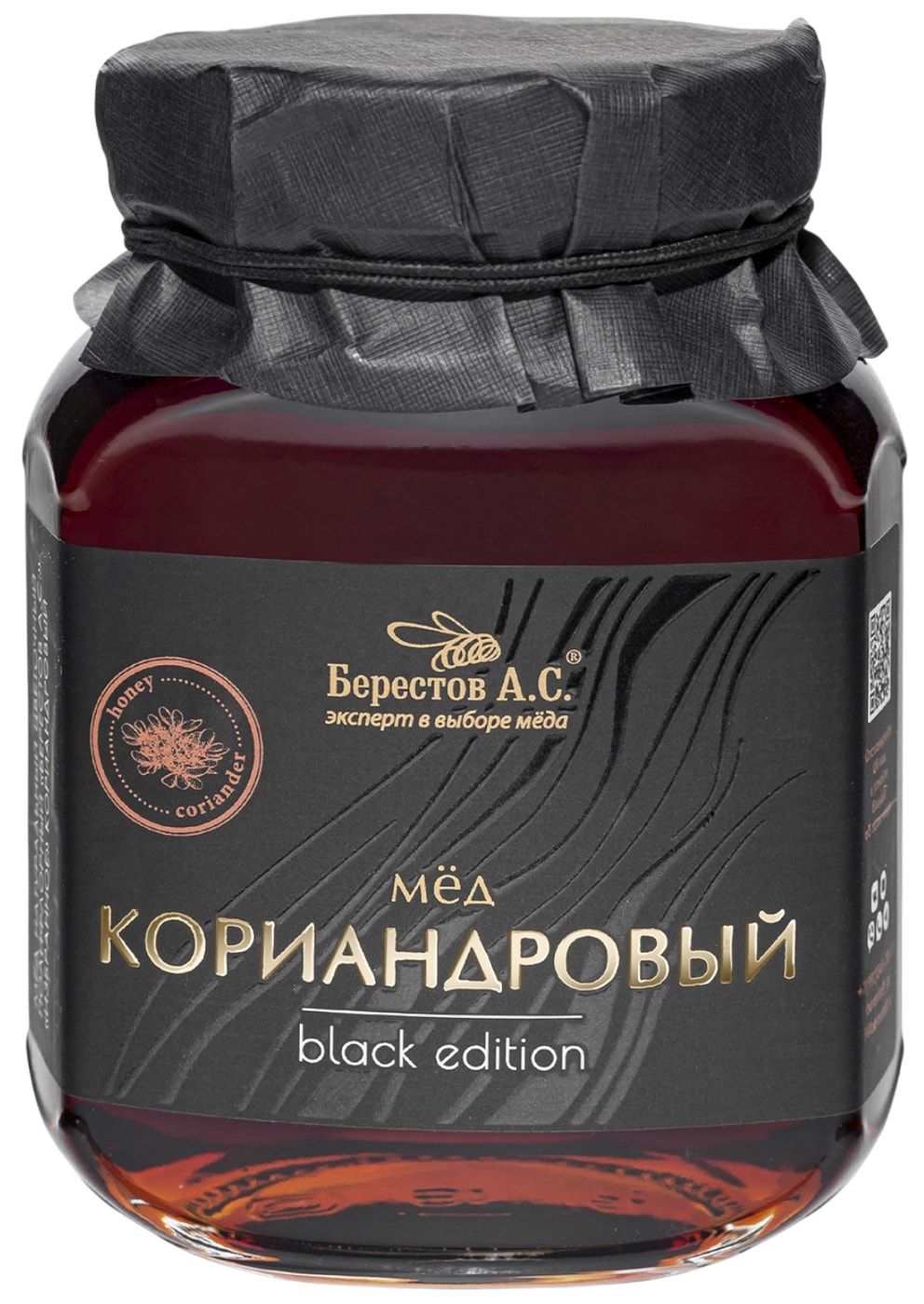Изображение товара Мед Берестов А.С. Кориандровый 500г натуральный с добавками Россия